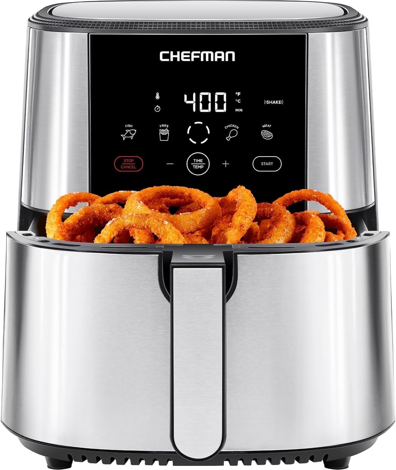 Chefman Turbofry Touch XL 8 Qt. Air Fryer With Digital Controls - Stainless Steel