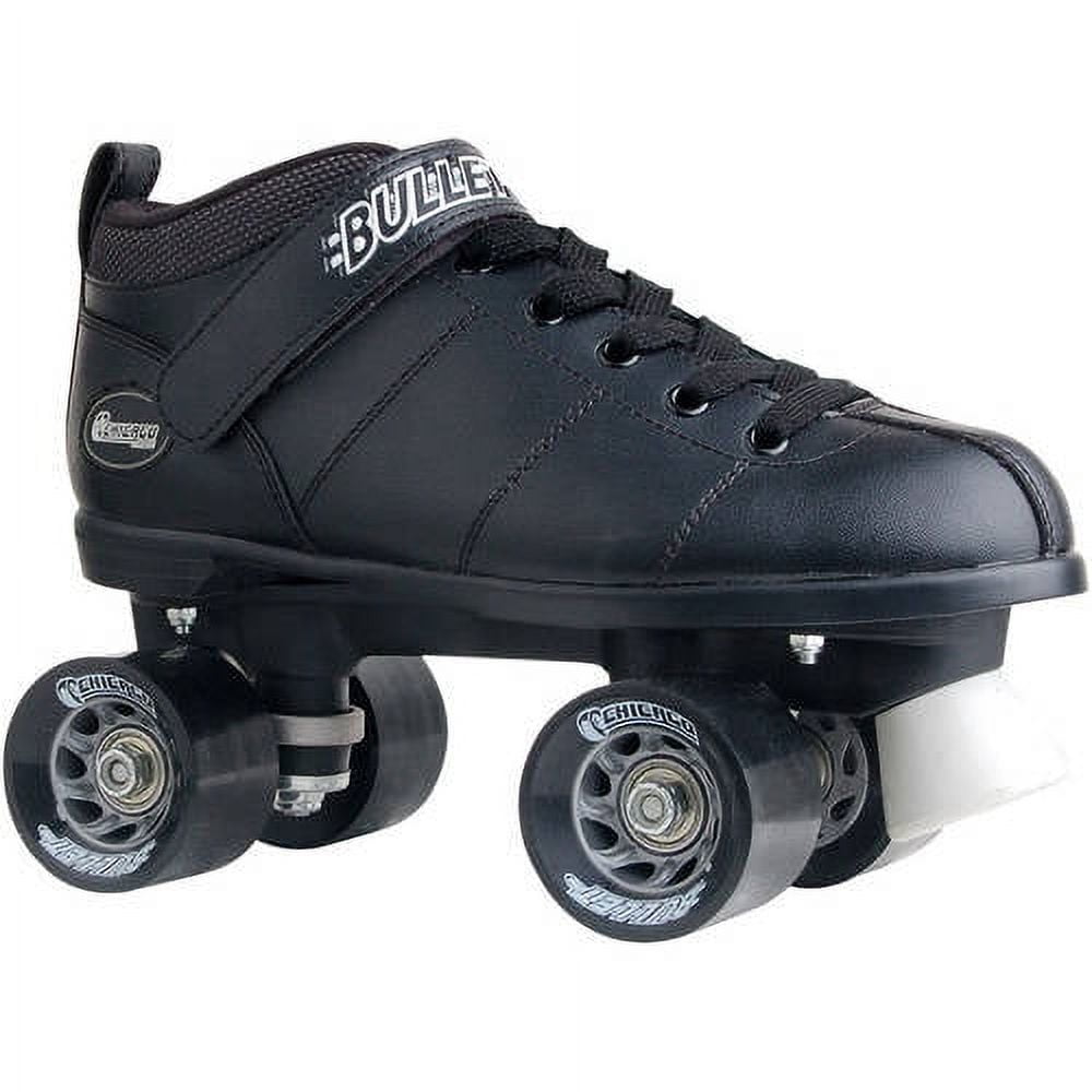 Chicago Mens’ Bullet Speed Skates Black Classic Quad Roller Skate, Size 11