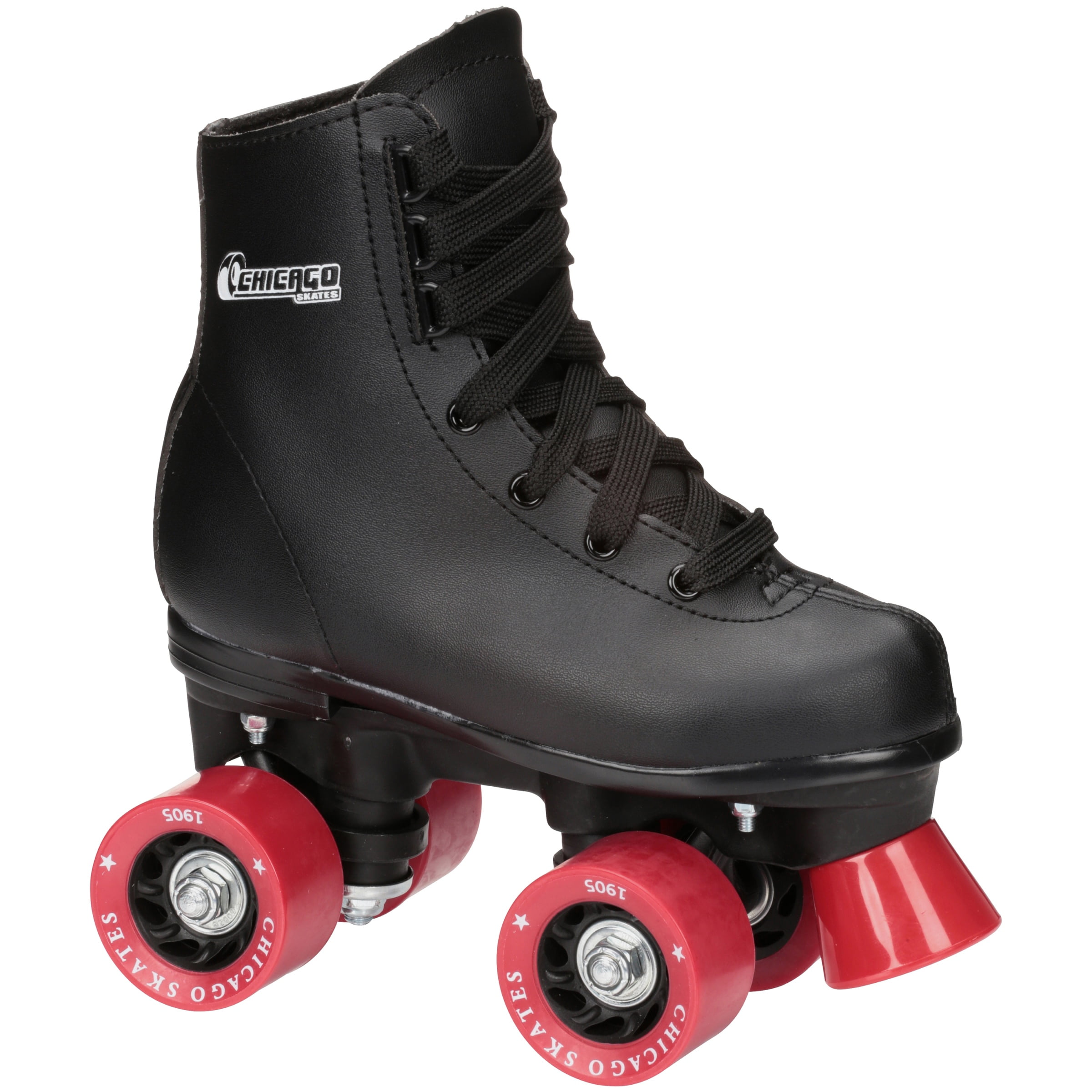 Chicago Skates Boys' Classic Quad Roller Skates Black Junior Rink Skates, Size J10