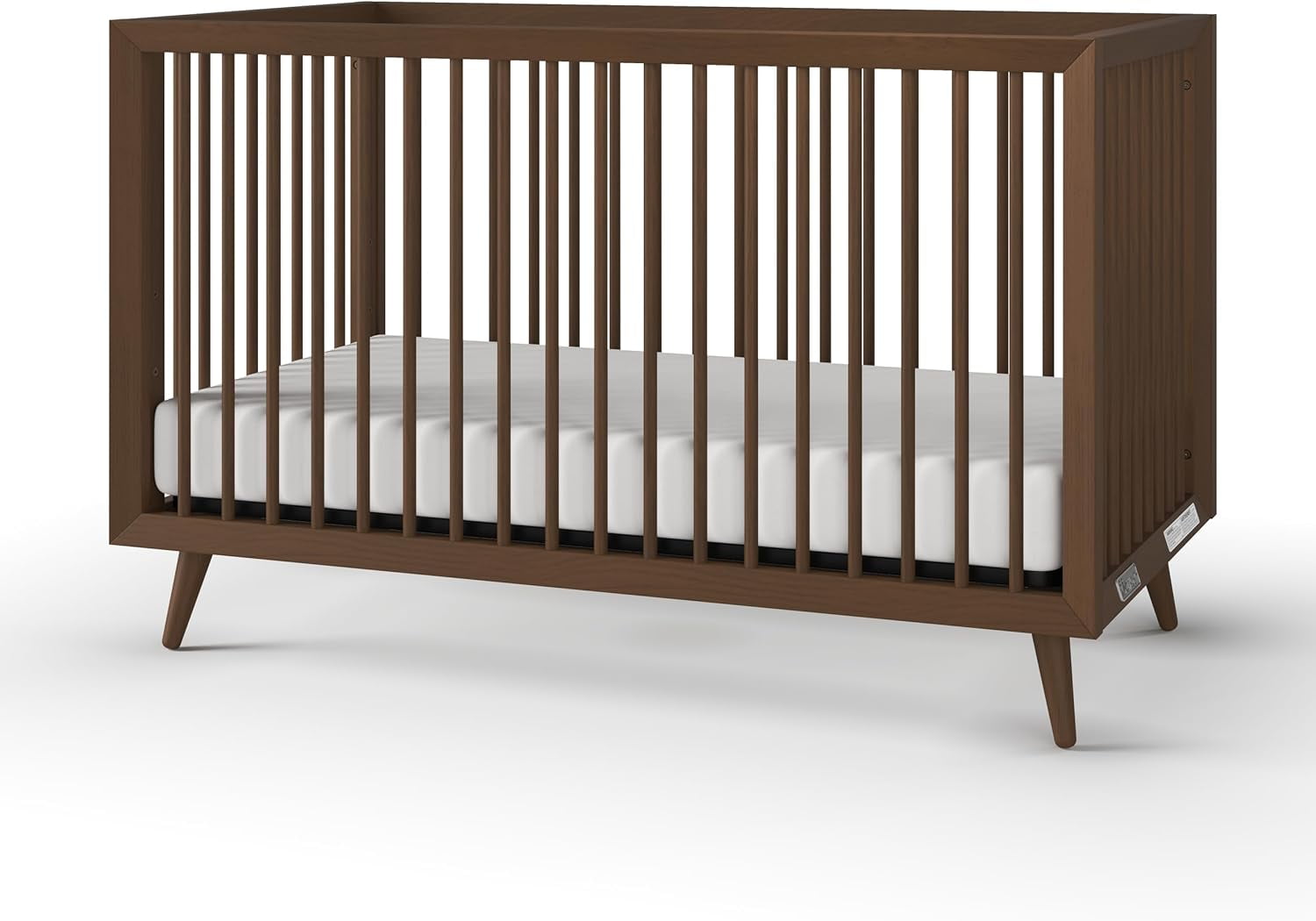 Child Craft Cranbrook 4-in-1 Convertible Crib, Baby Crib Converts to Day Bed, Toddler Bed and Full Size Bed, 3 Adjustable Mattress Positions, Non-Toxic, Baby Safe Finish (Ebony) Ebony Black