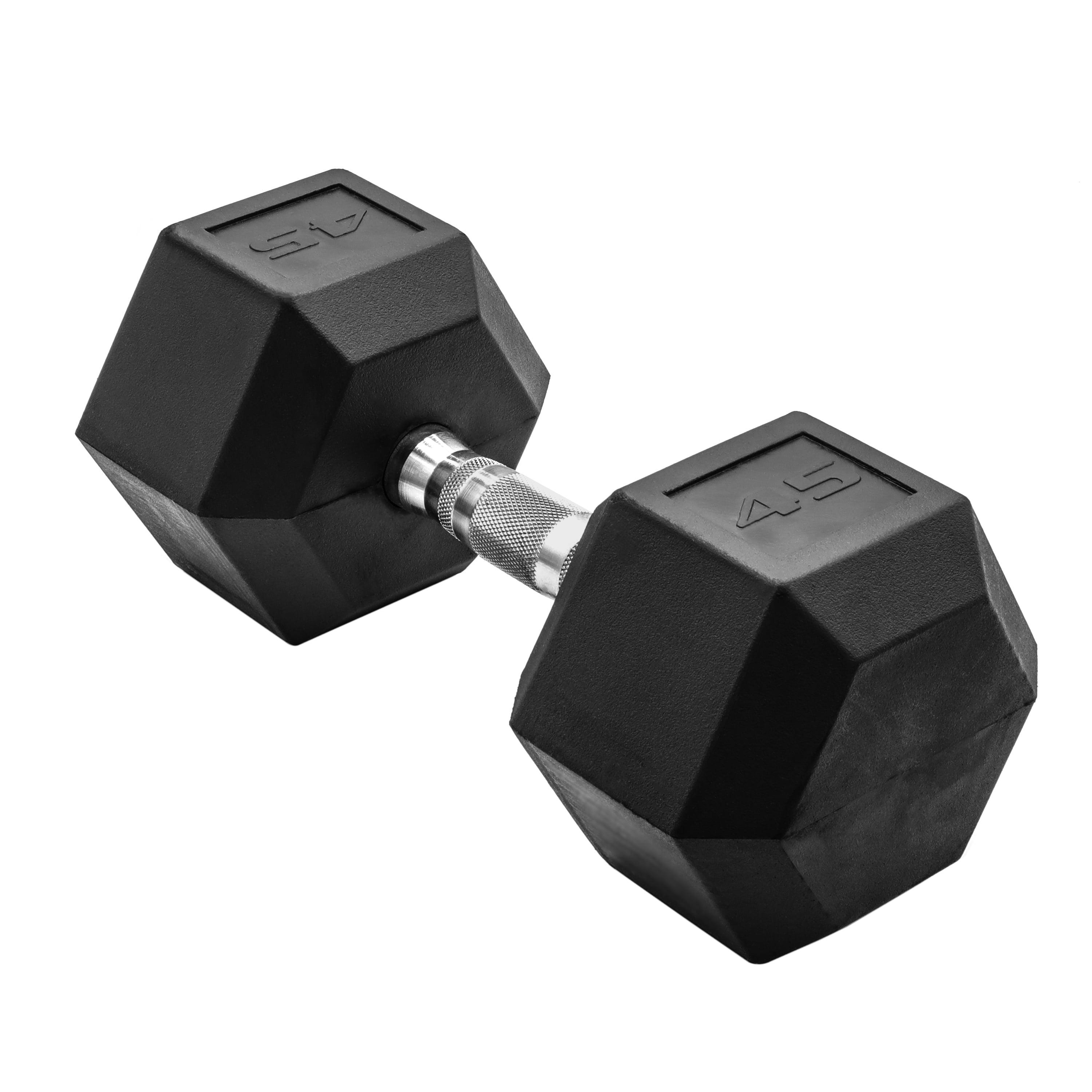 CAP Barbell, 45lb Rubber Hex Dumbbell, Single