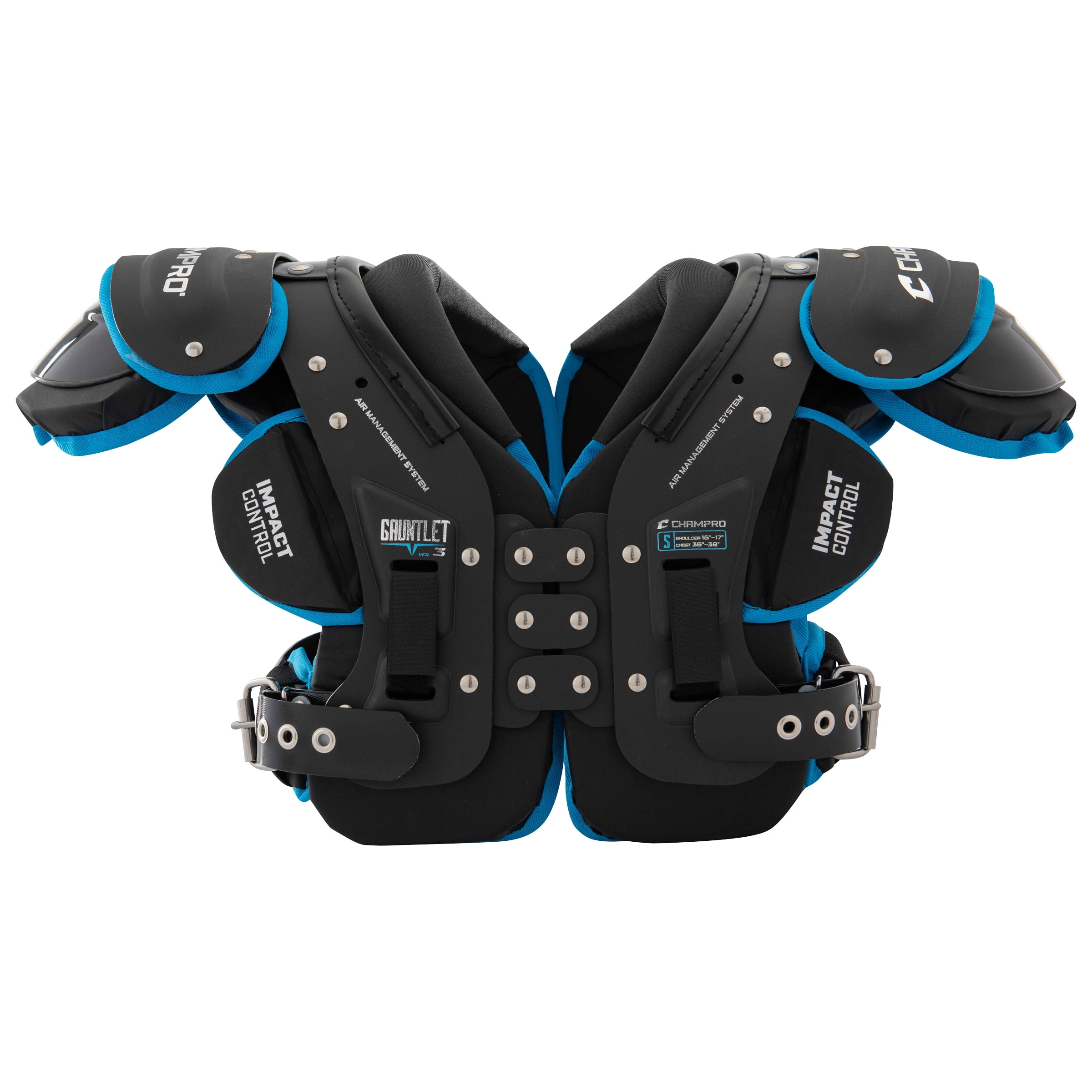 CHAMPRO Gauntlet 3 Football Shoulder Pad, 2X-Large
