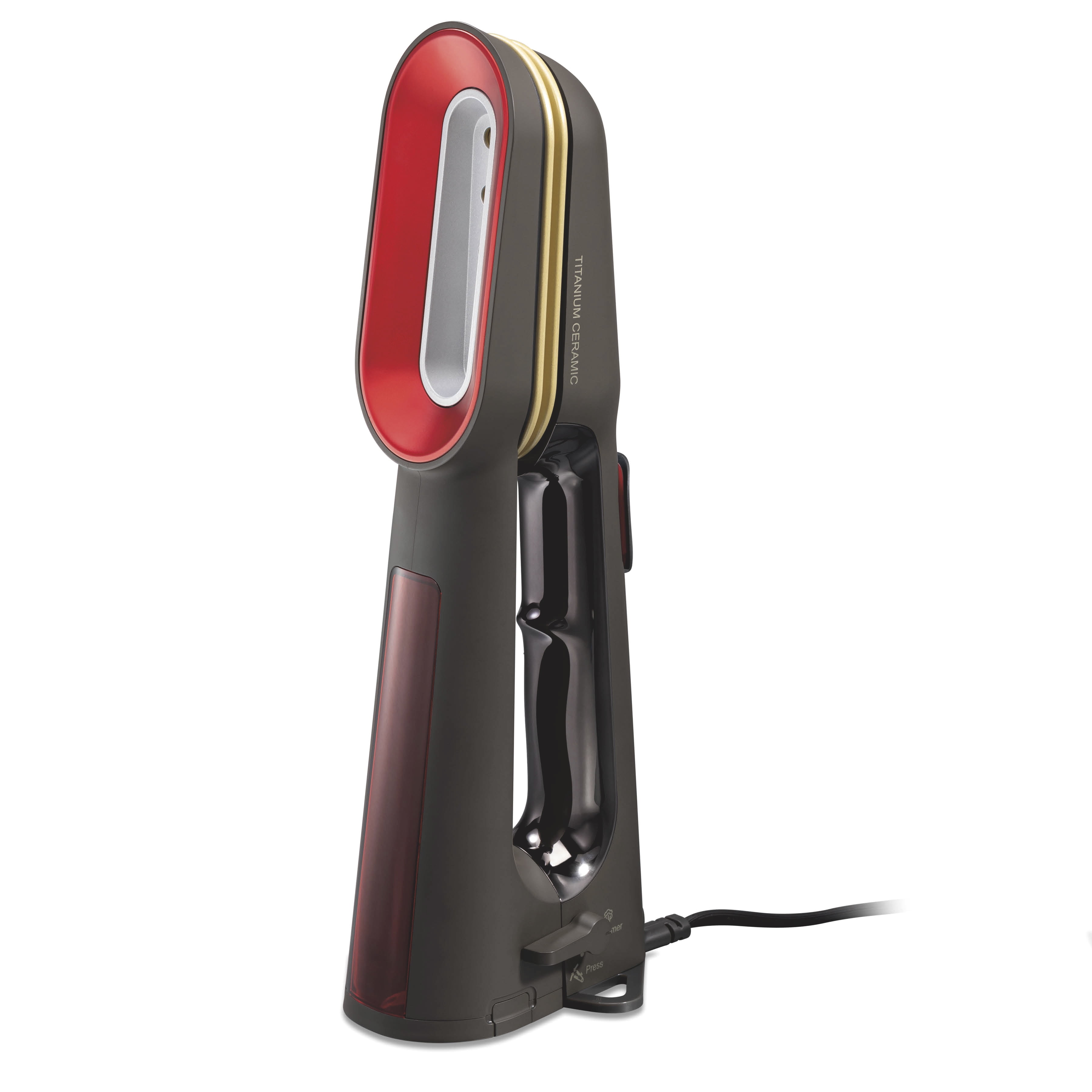 CHI SteamPress 3-in-1 Handheld Garment Steamer for Clothes, Travel Steamer & Iron, Black