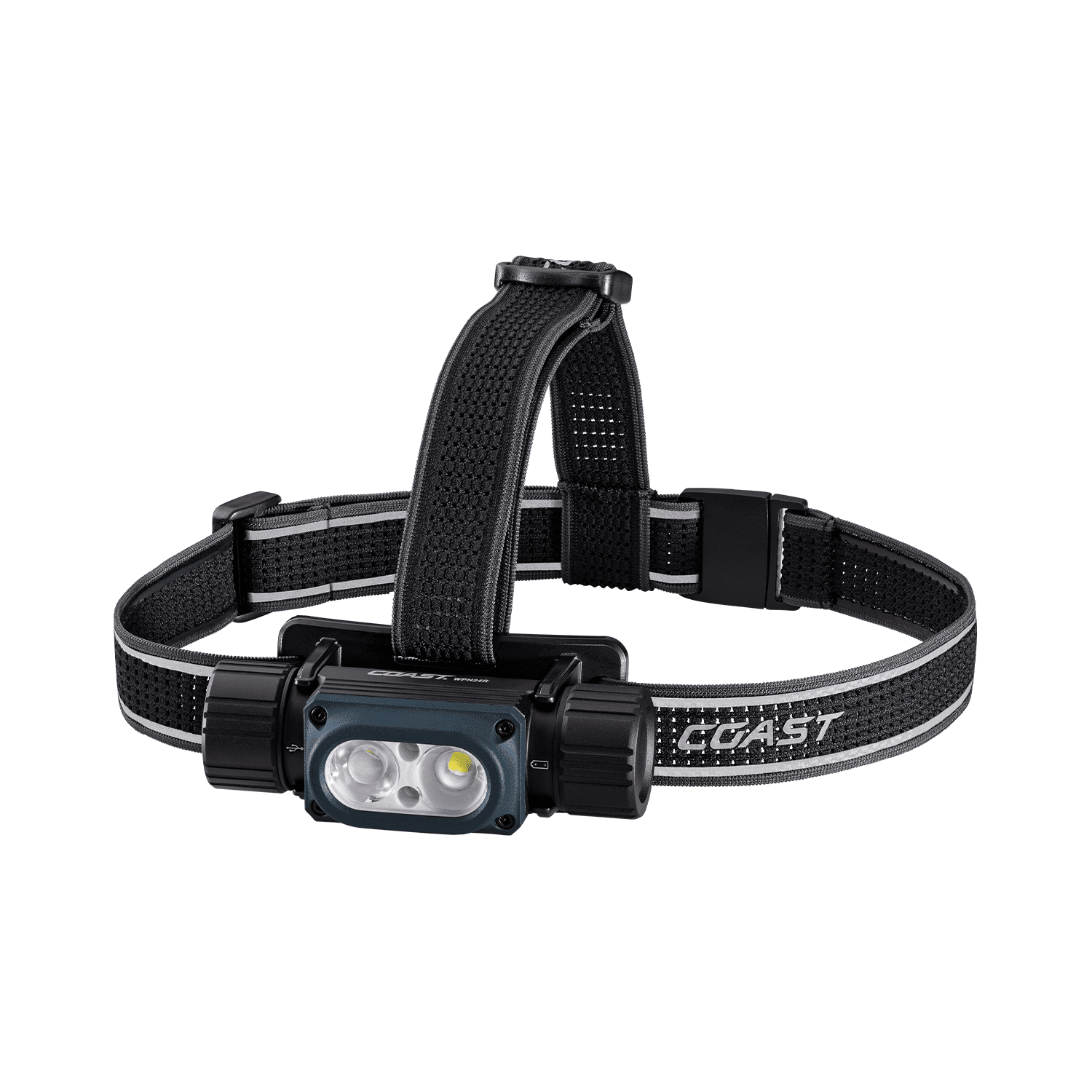 COAST WPH34R 2000 Lumen WATERPROOF Ultra Bright IP68 USB Rechargeable-Dual Power Headlamp