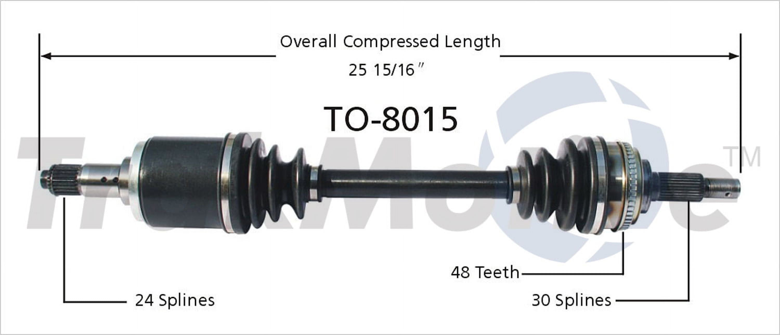 CV Axle Shaft Fits select: 1998-2001 TOYOTA AVALON, 1998-2000 TOYOTA SIENNA
