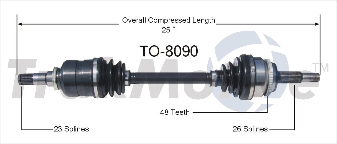 CV Axle Shaft Fits select: 2003-2008 TOYOTA COROLLA