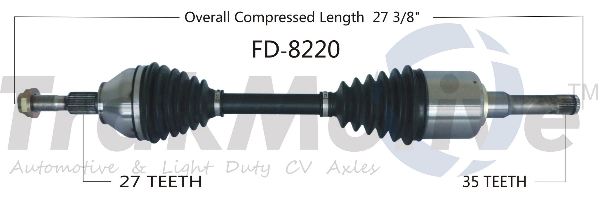 CV Axle Shaft Fits select: 2013-2020 FORD FUSION, 2013-2016 LINCOLN MKZ