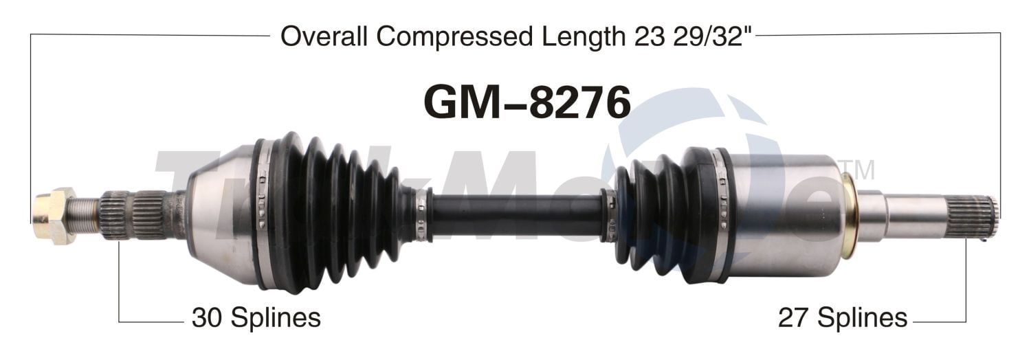 CV Axle Shaft Fits select: 2014-2020 CHEVROLET IMPALA, 2016 CHEVROLET MALIBU LIMITED