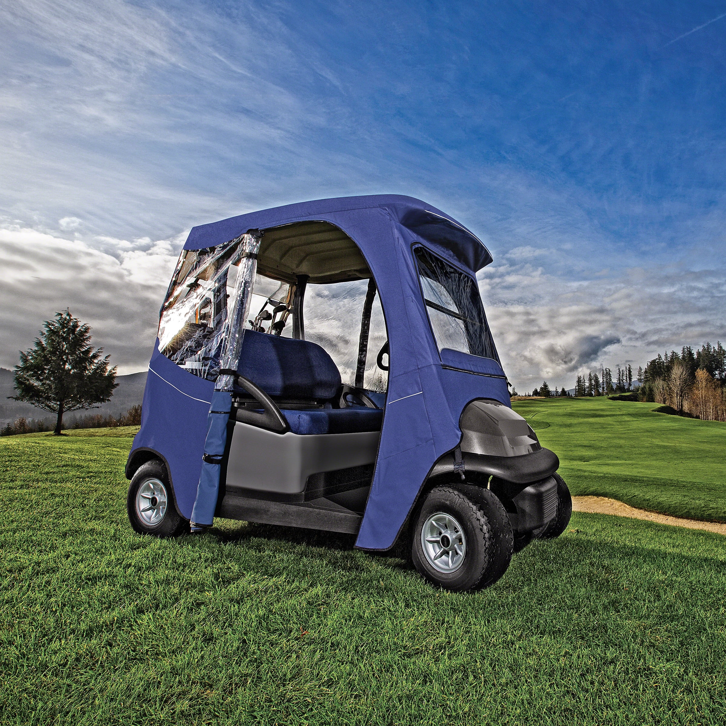 Classic Accessories Fairway Short Roof 2-Person Golf Cart Enclosure