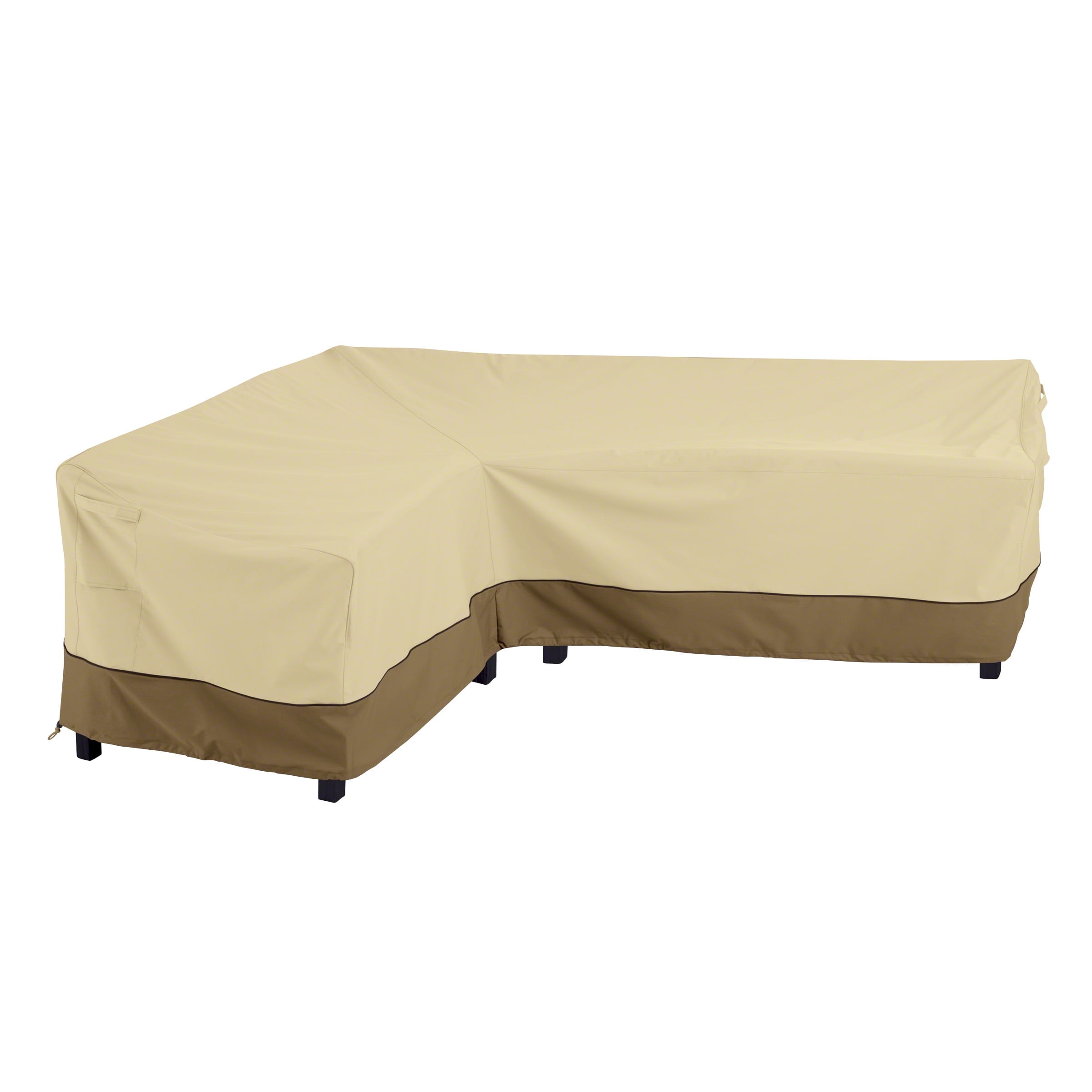 Classic Accessories Veranda Patio Left Facing L-Shape Sectional Lounge Set Cover - Durable and Water Resistant Outdoor Furniture Cover (55-881-011501-RT)