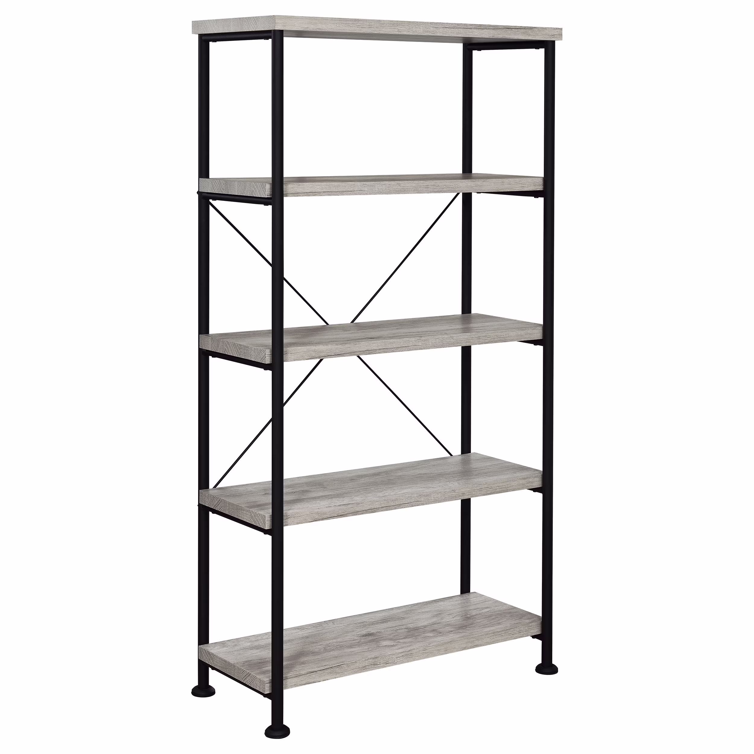 Analiese 63-inch 4-shelf Bookshelf Grey Driftwood