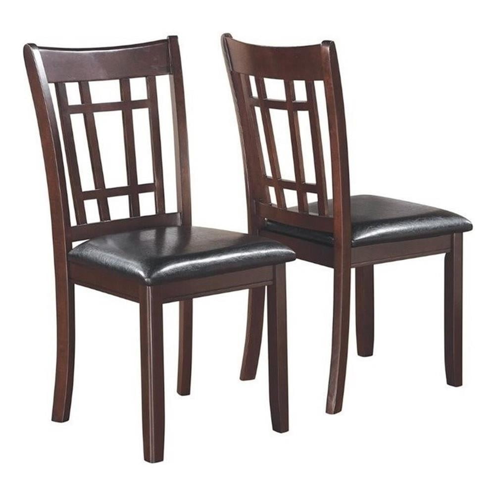 Lavon Wood Dining Side Chair Espresso (Set of 2)