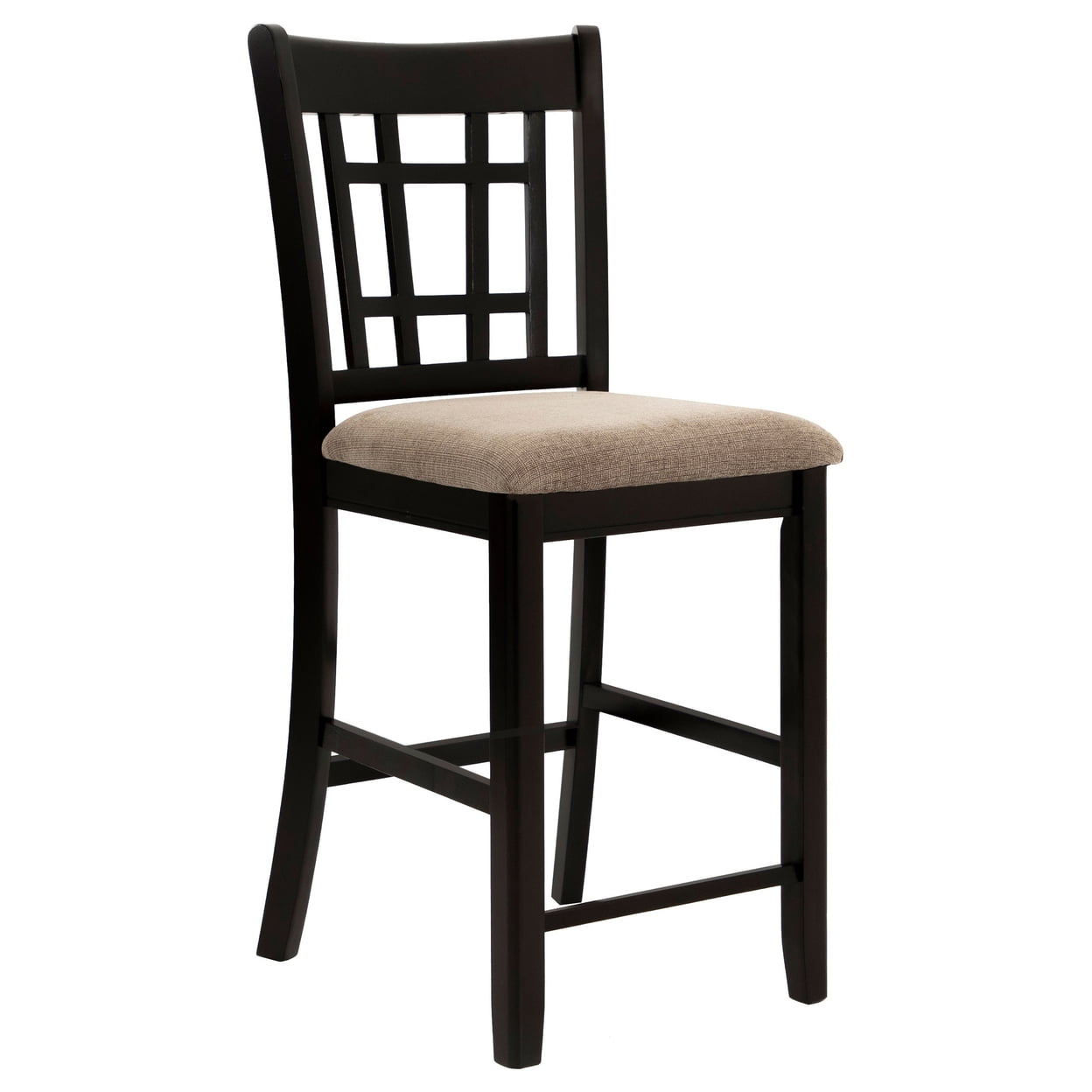 Lavon Wood Counter Chair Tan and Espresso (Set of 2)