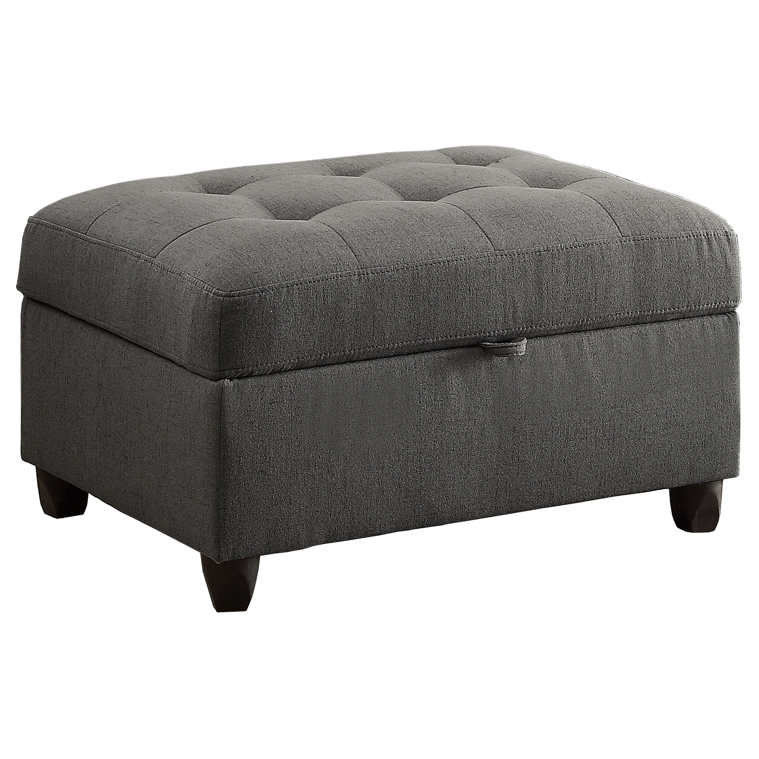 Stonenesse Rectangular Upholstered Storage Ottoman Grey
