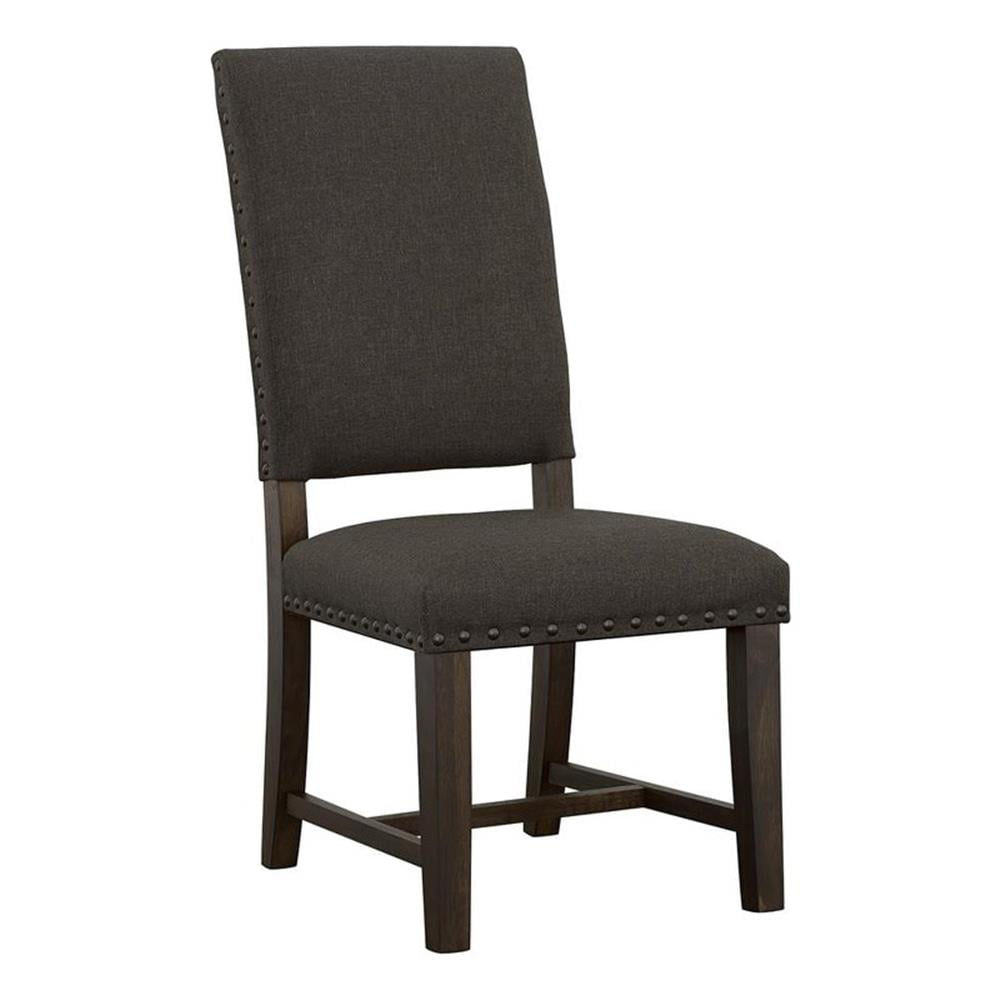 Twain Upholstered Dining Side Chair Warm Grey (Set of 2)