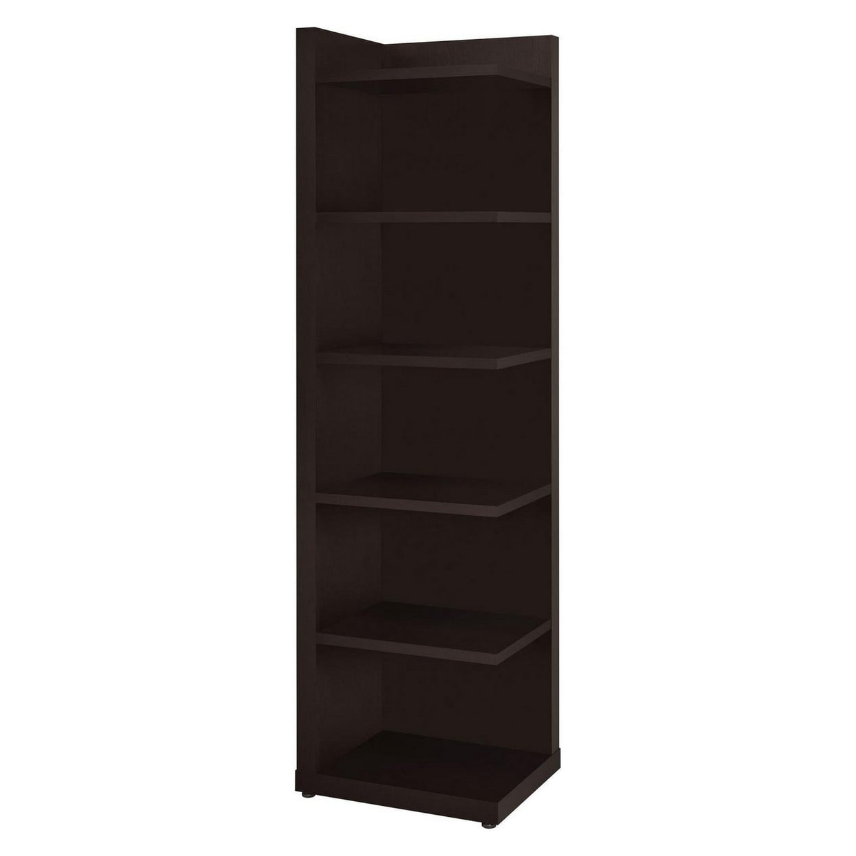 Pinckard 6-tier Corner Bookcase Cappuccino