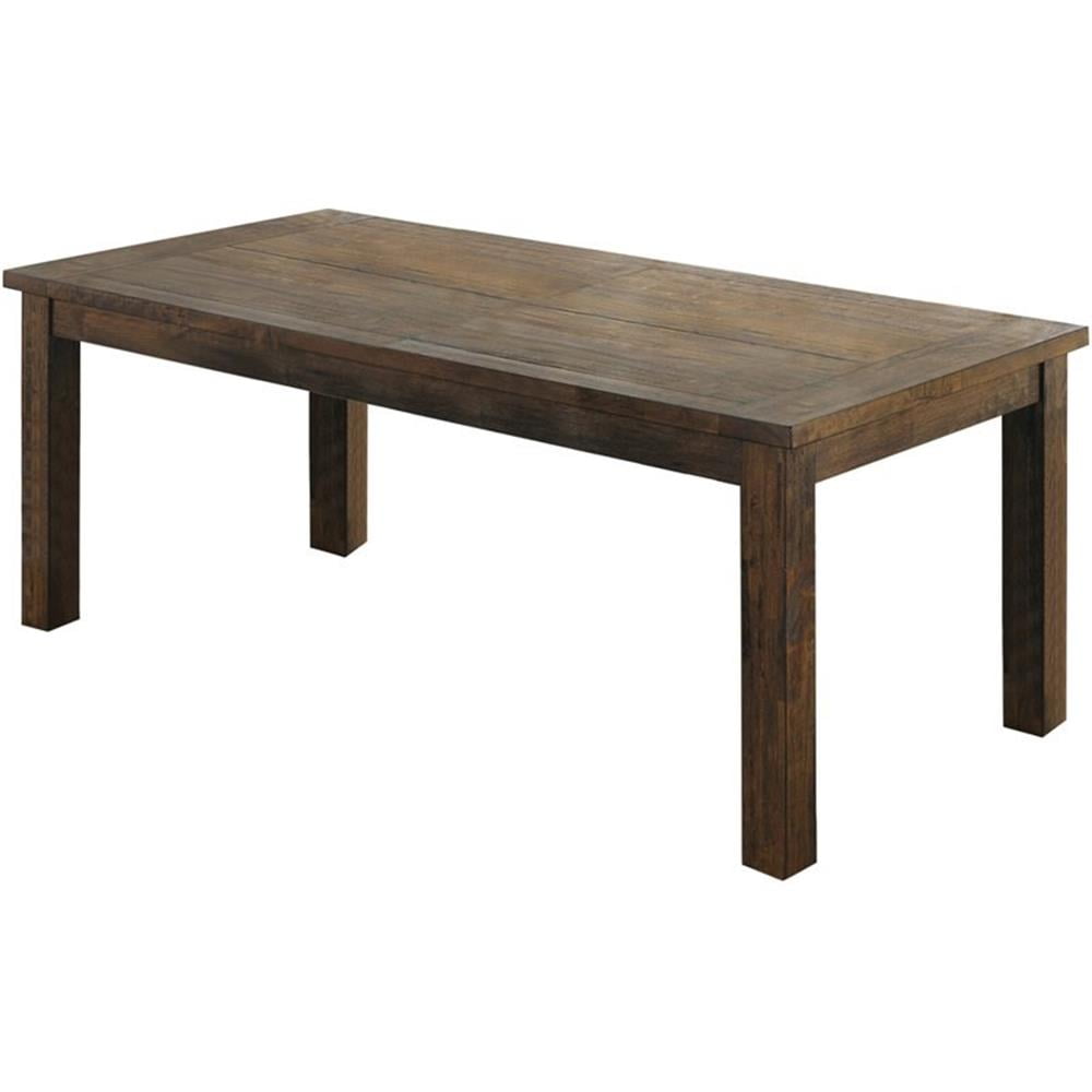 Coleman Rectangular Dining Table Rustic Golden Brown