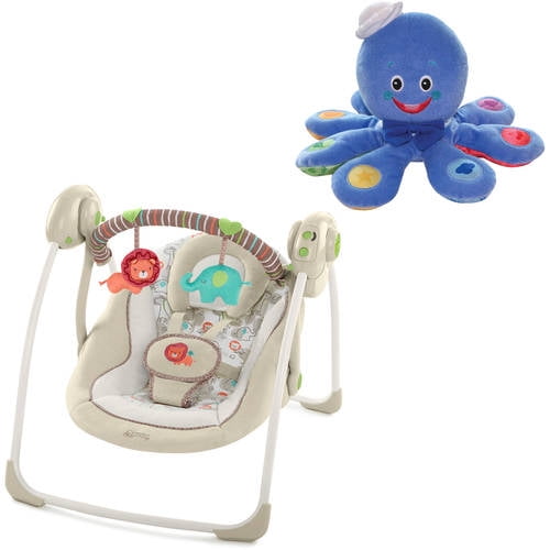 Comfort & Harmony?Portable Swing - Cozy Kingdom? with BONUS Octoplush Toy