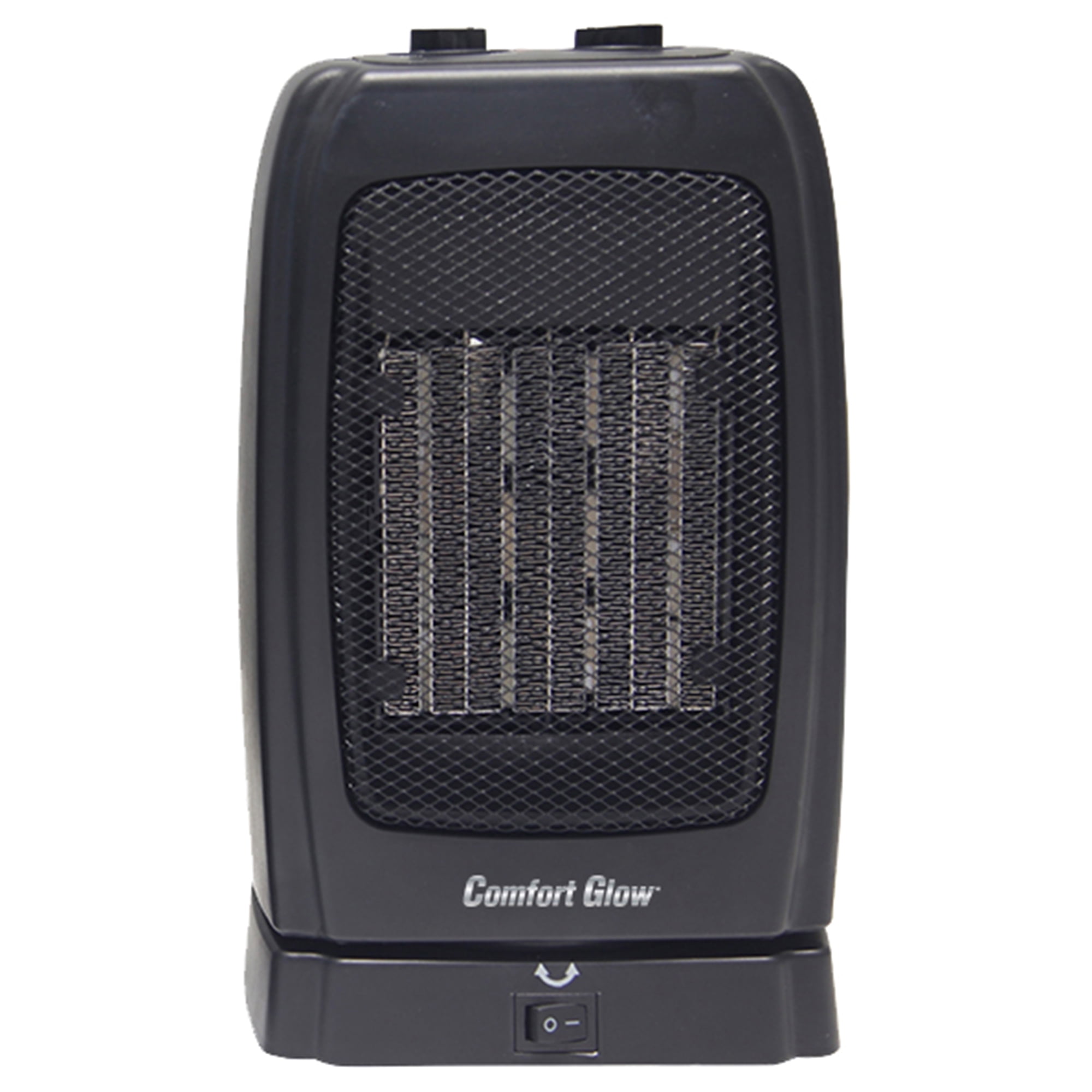 Comfort Glow CEH255 1,500-Watt-Max Portable Oscillating Ceramic Fan Heater with Thermostat, Black, CEH255