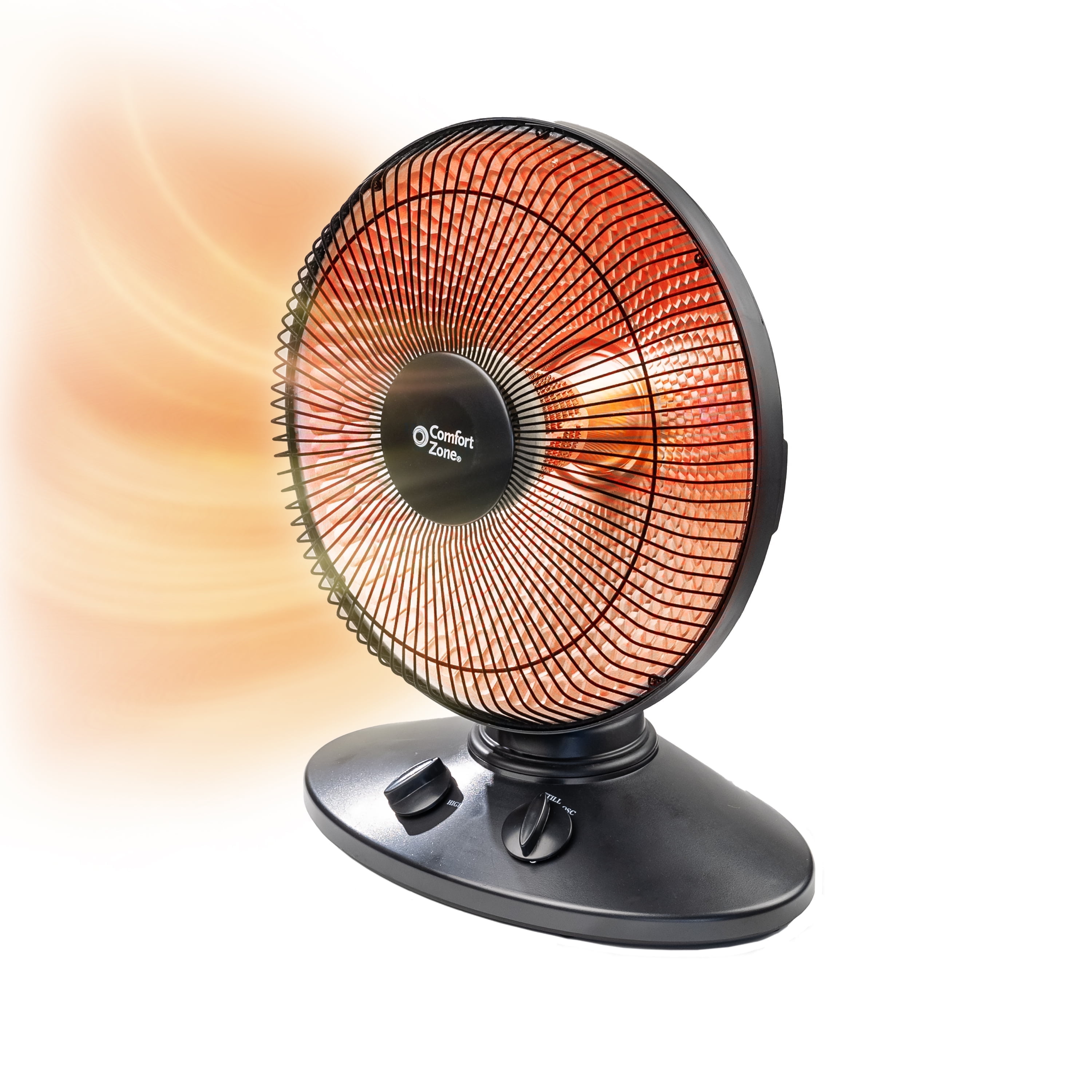 Comfort Zone Parabolic Oscillating Dish Space Heater