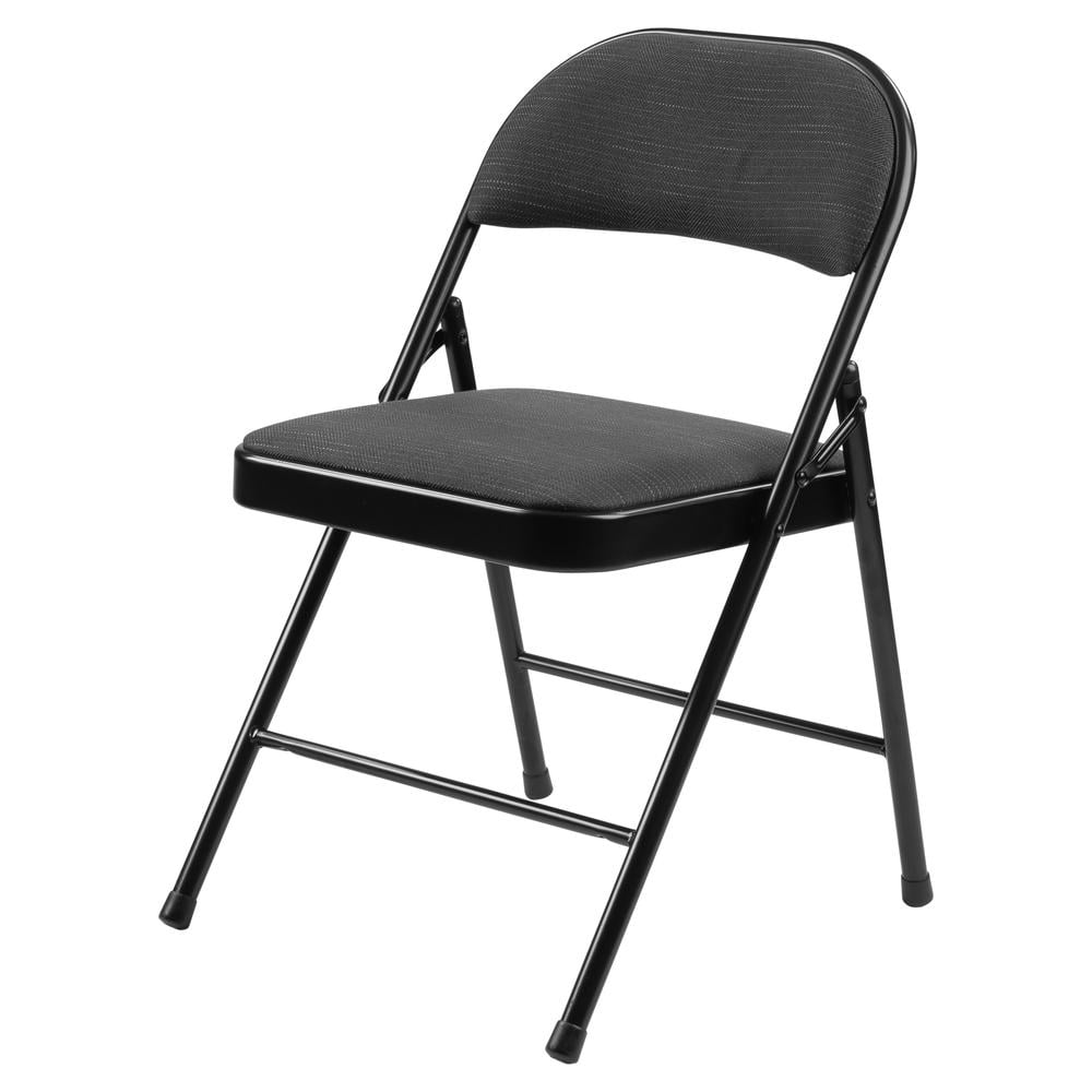 Commercialine 950 Series 29.25" Folding Chair in Star Trail Black (Set of 4)