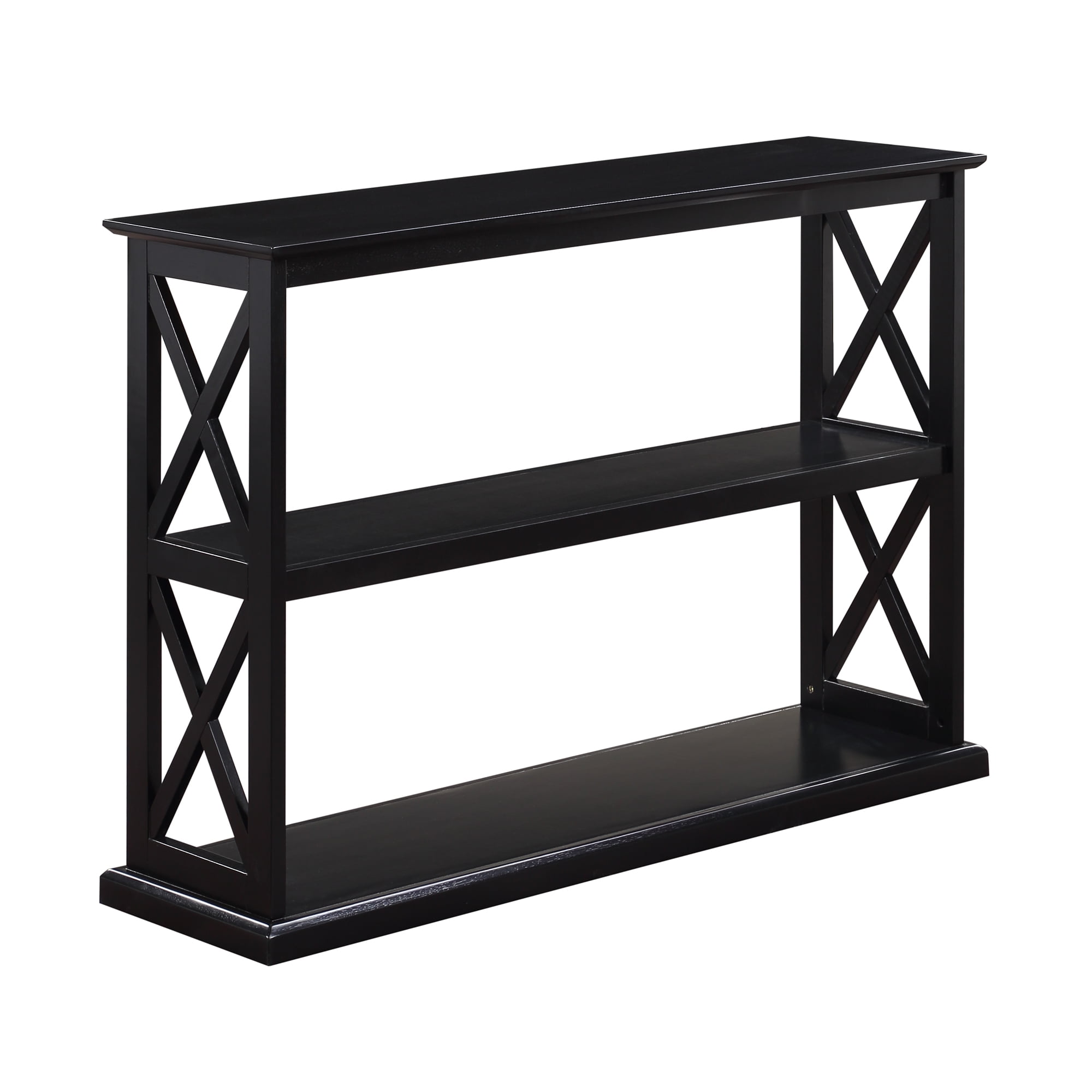 Convenience Concepts Coventry Console Table with Shelves, Black
