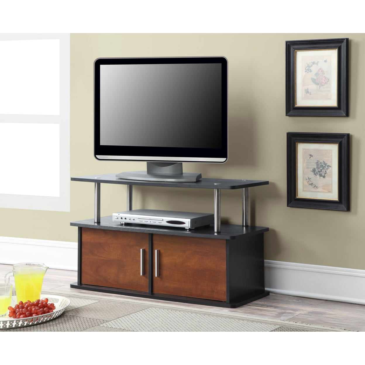Convenience Concepts Designs2Go Deluxe 2 Door TV Stand with Cabinets