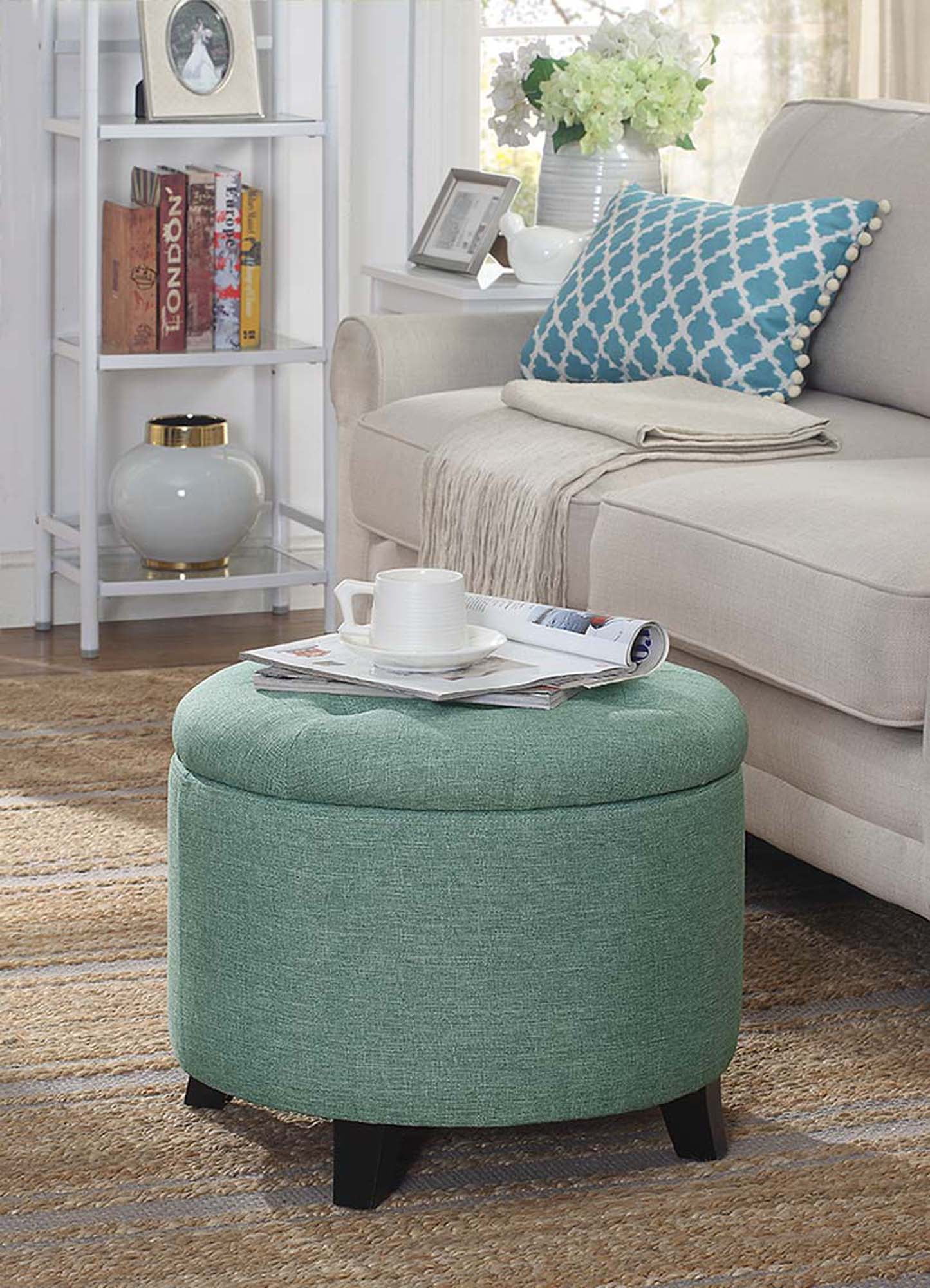Convenience Concepts Designs4Comfort Round Ottoman