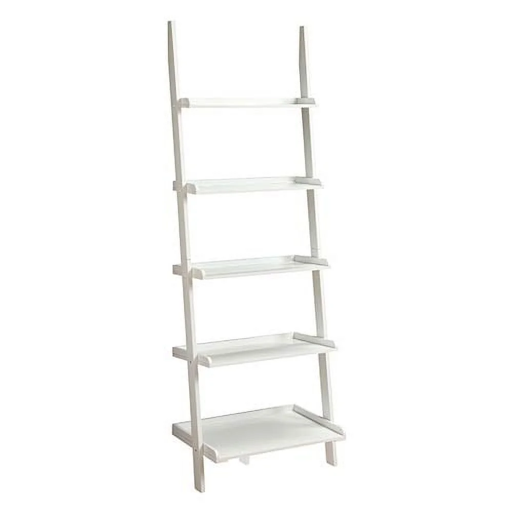 Convenience Concepts French Country Bookshelf Ladder, White