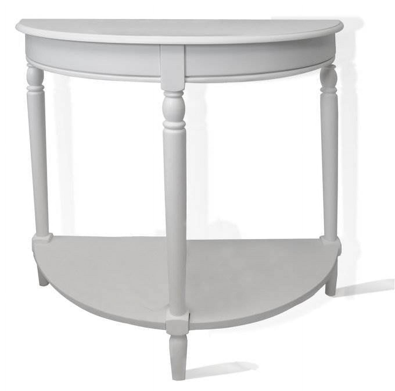 Convenience Concepts French Country Entryway Table in White Wood Finish