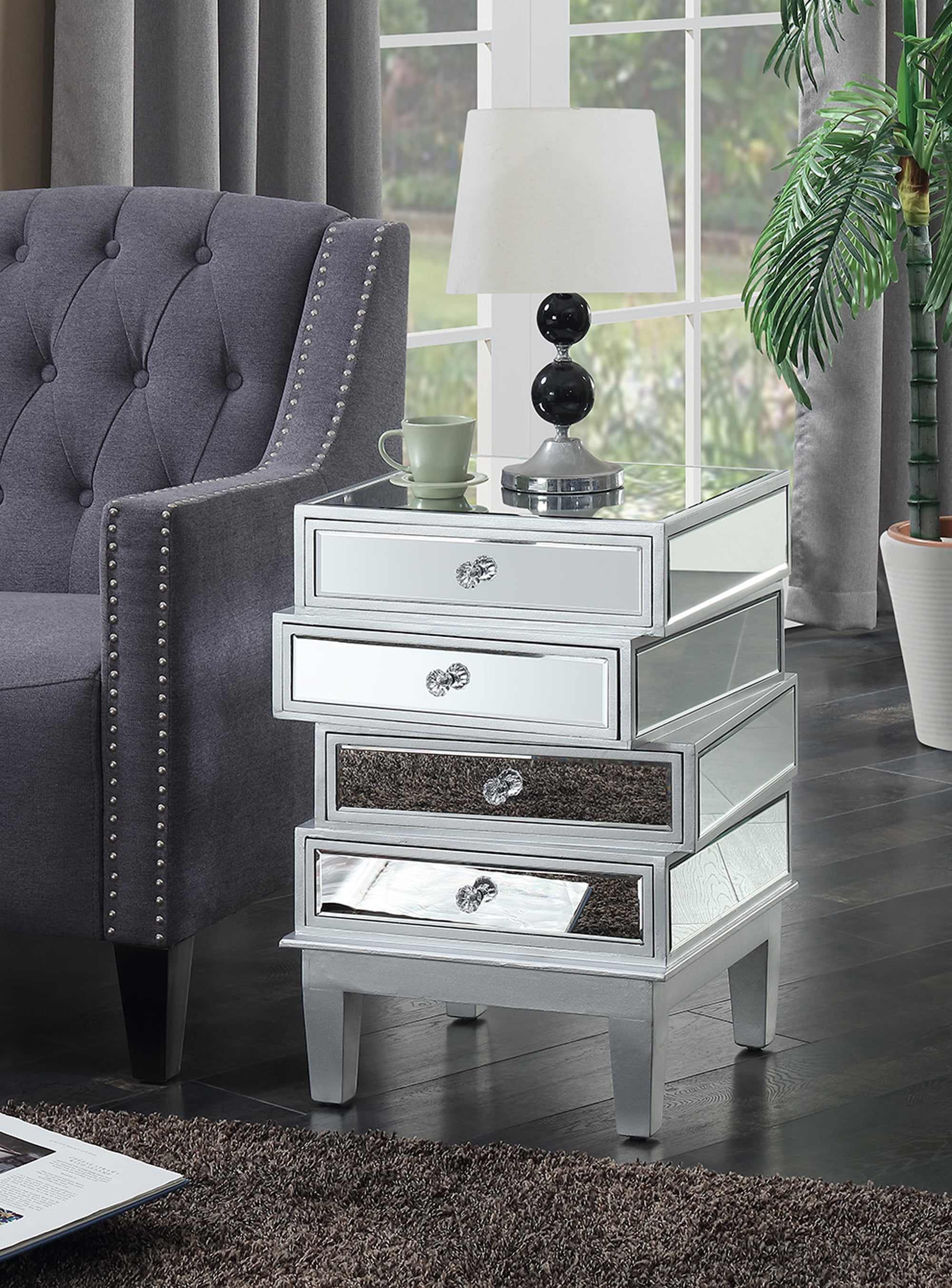 Convenience Concepts Gold Coast J Daniels End Table, Multiple Colors