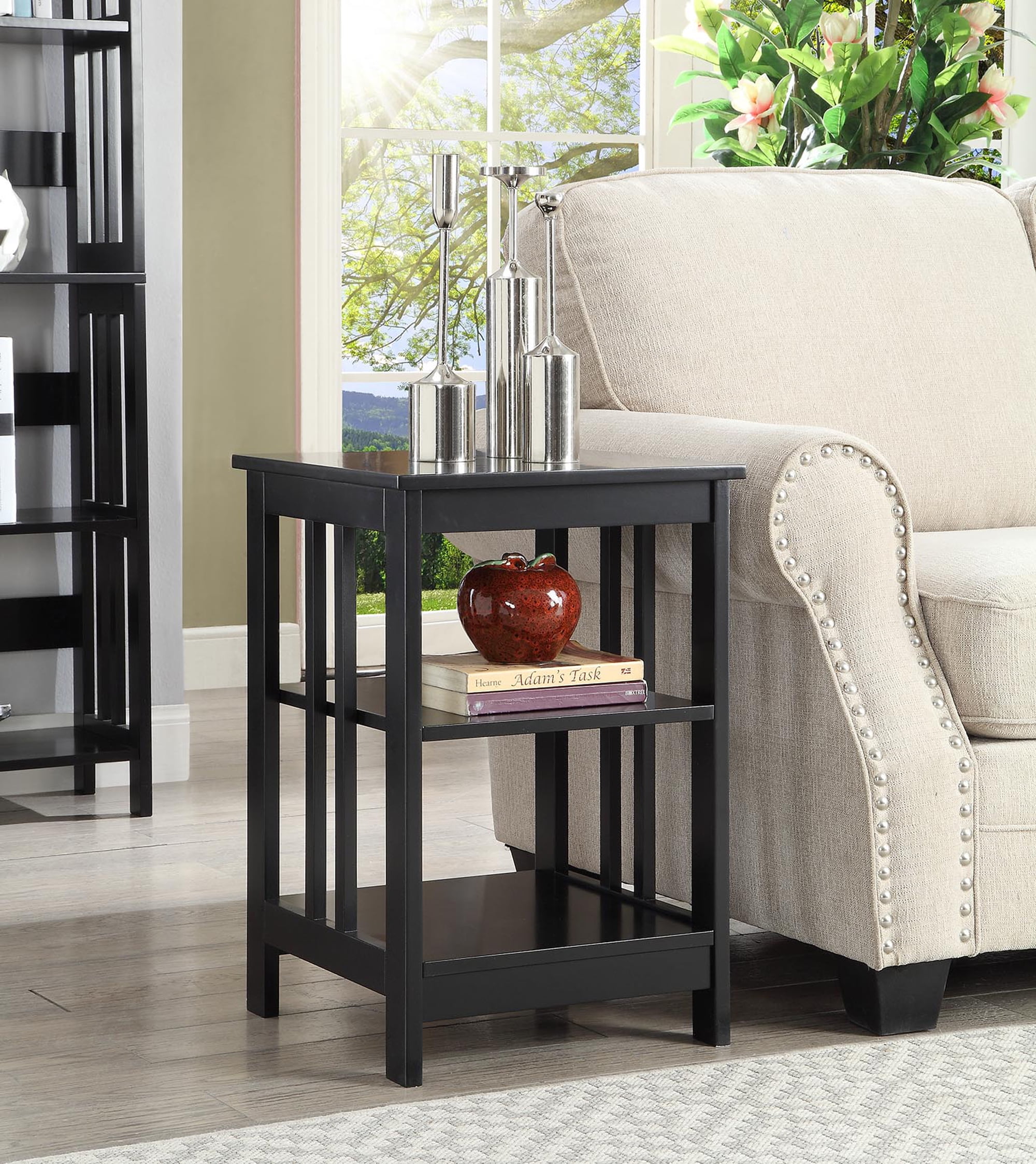 Convenience Concepts Mission End Table, Black