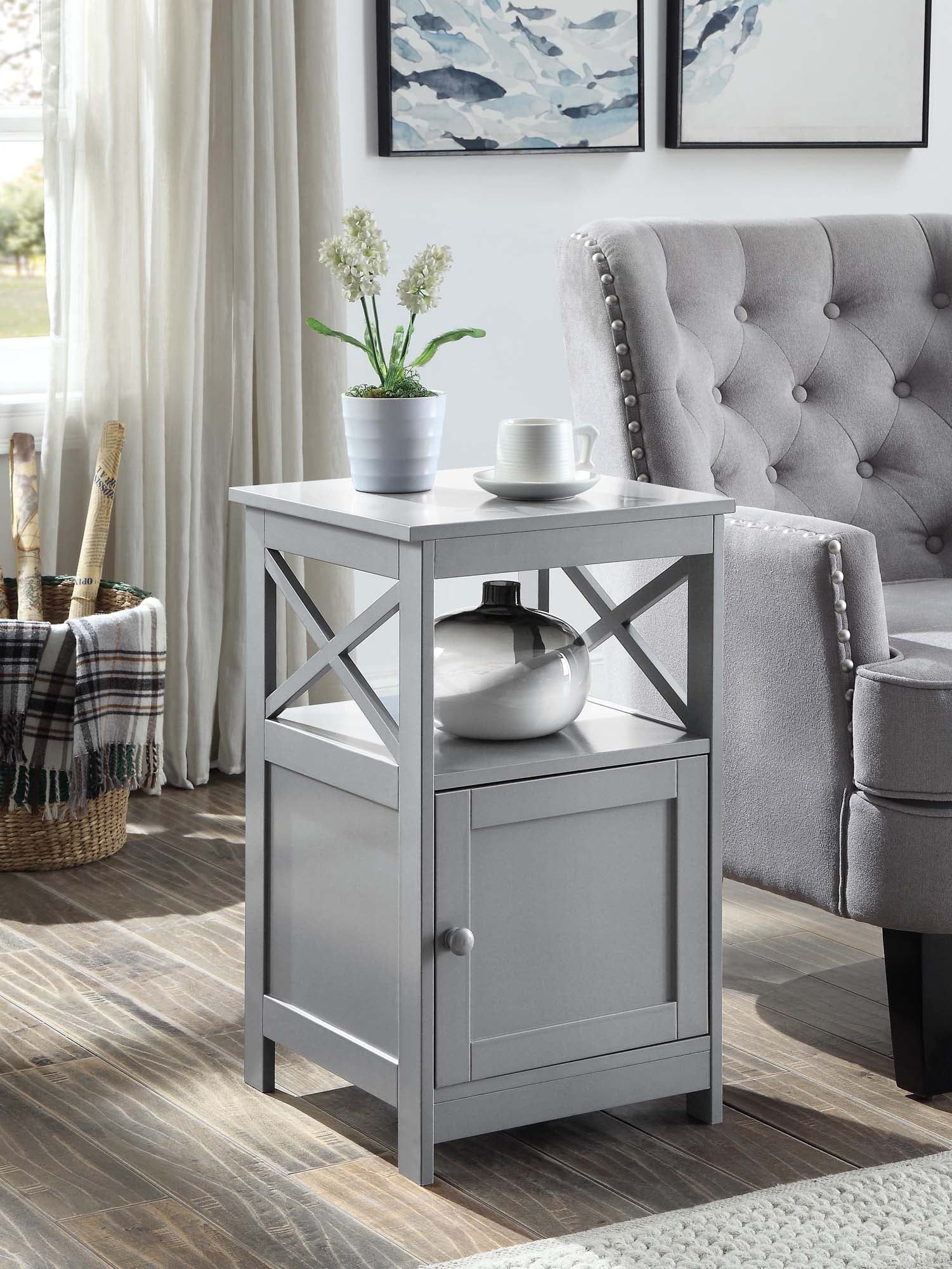 Convenience Concepts Oxford End Table with Cabinet