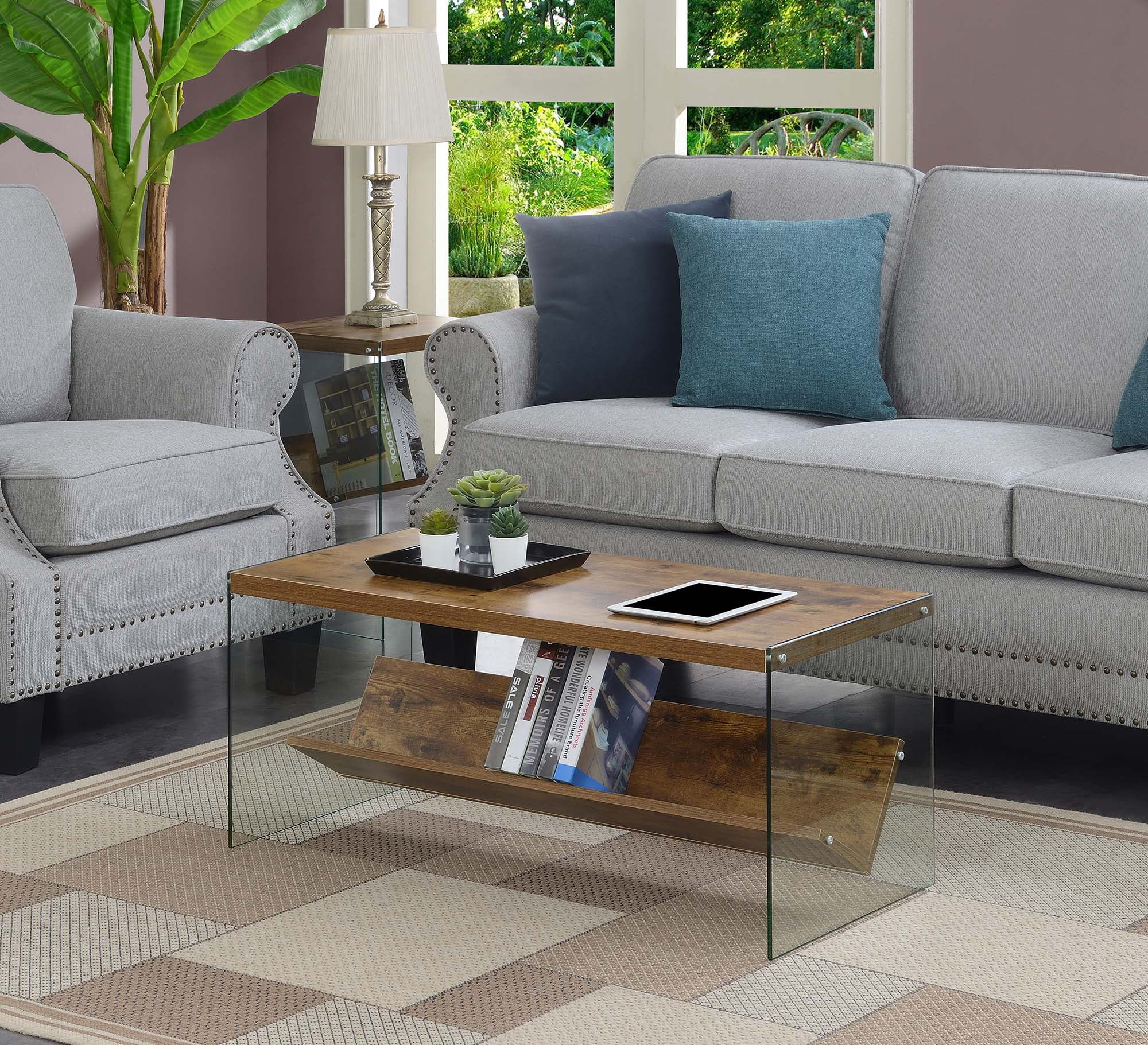 Convenience Concepts SoHo Coffee Table with Shelf, Multiple Finishes