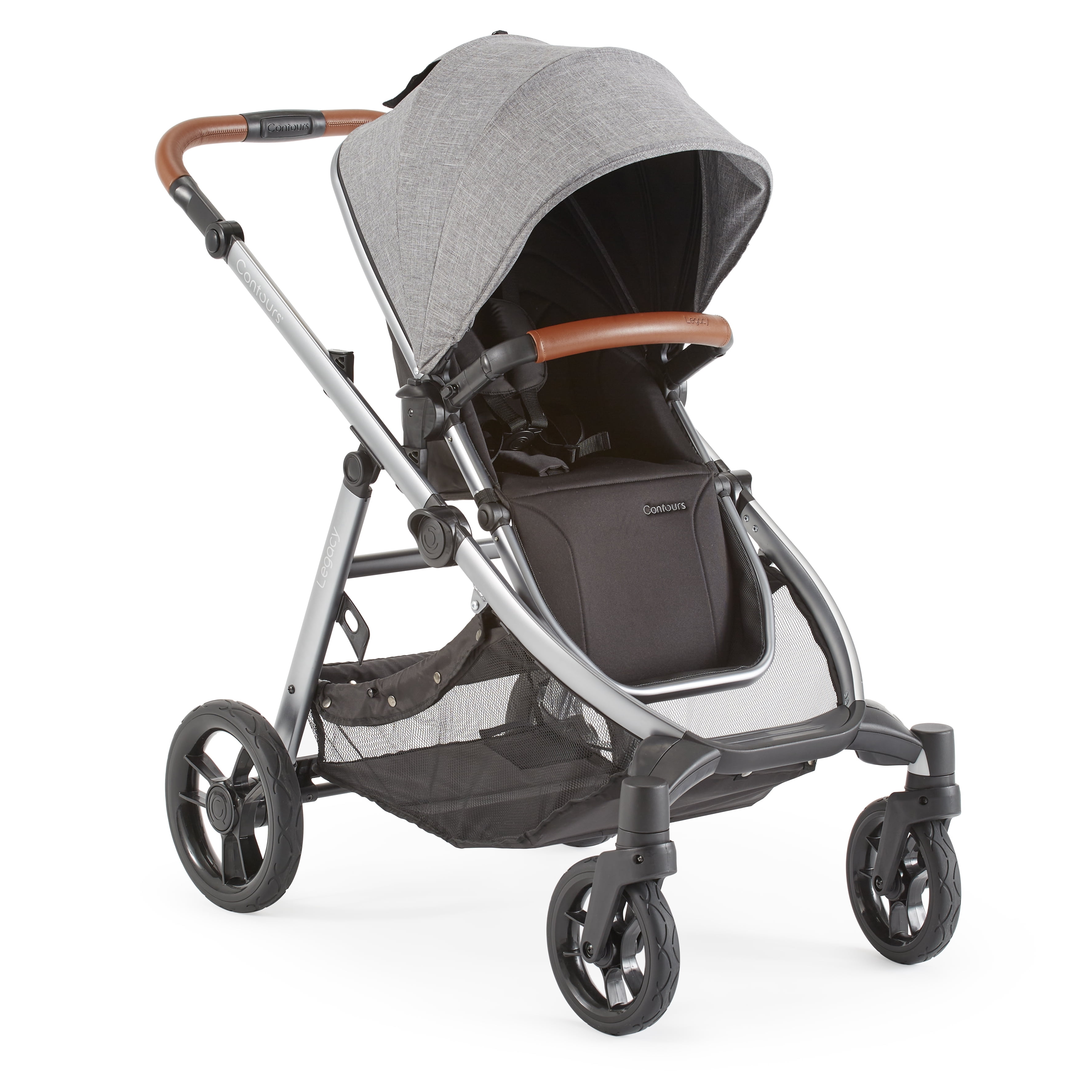Contours Legacy Convertible 1-to-2 Grow-With-Me Stroller, Graphite Gray, Unisex