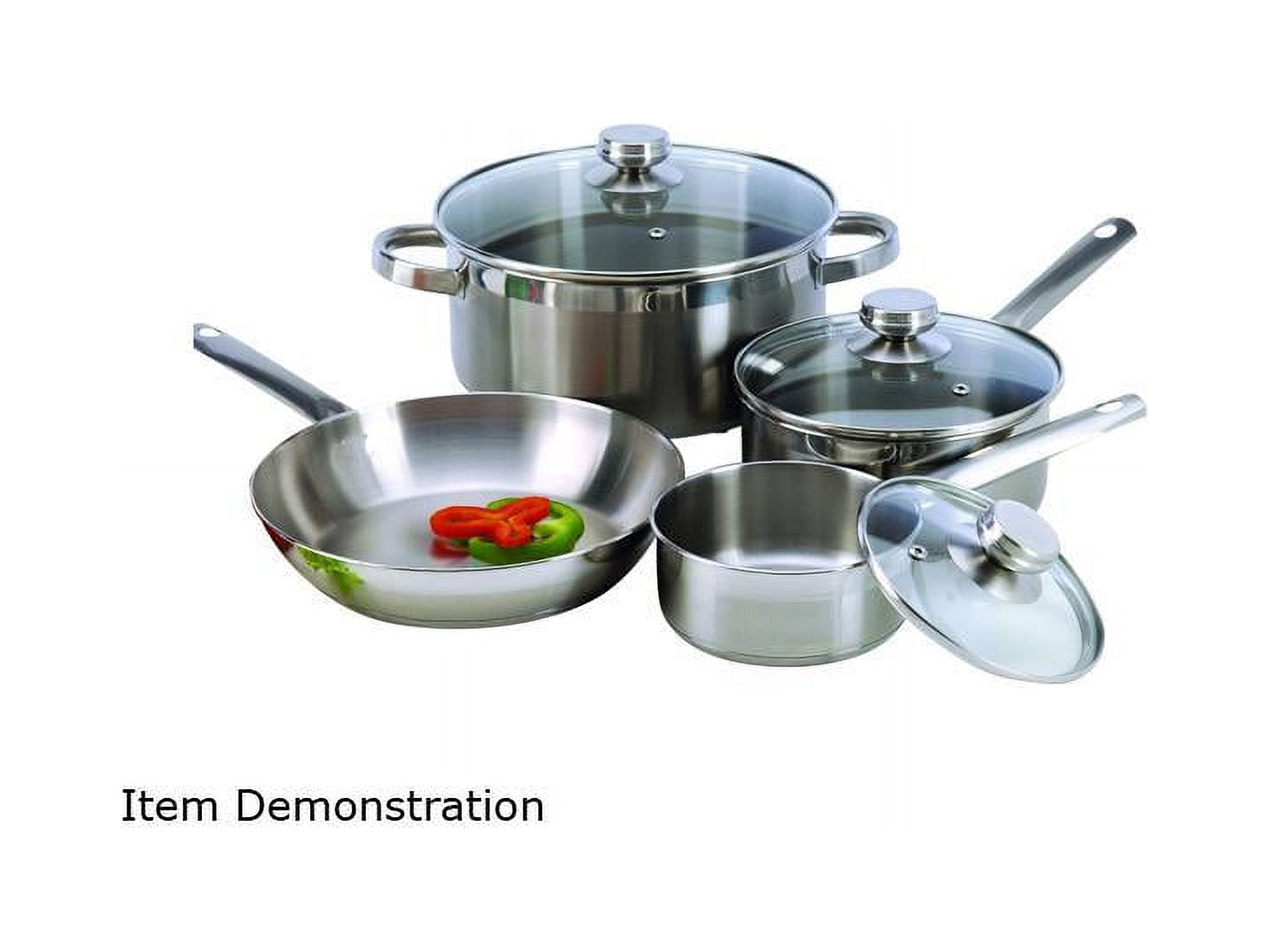 Cook Pro 7-Pieces 18/10 Stainless Steel Cookware Set