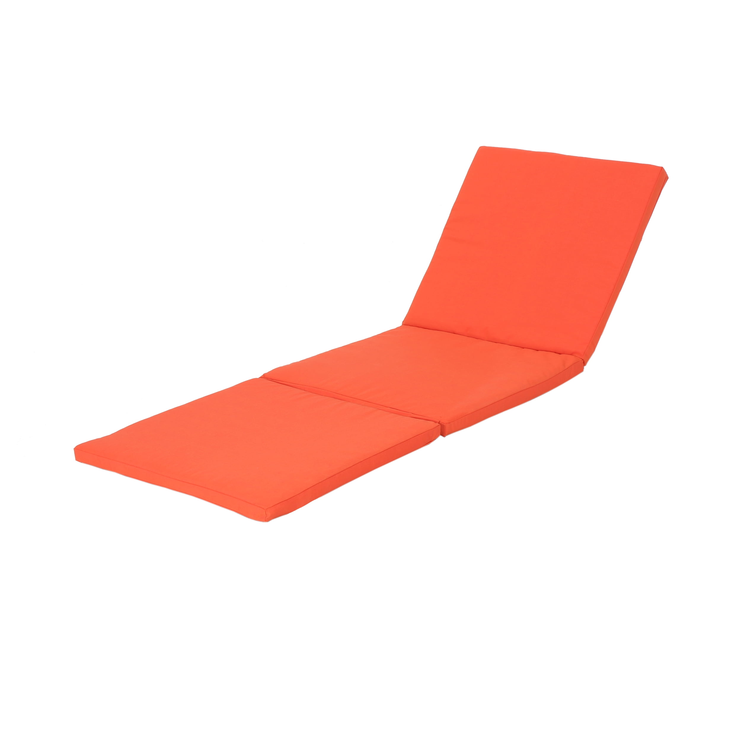 Corinne Outdoor Chaise Lounge Cushion, Orange
