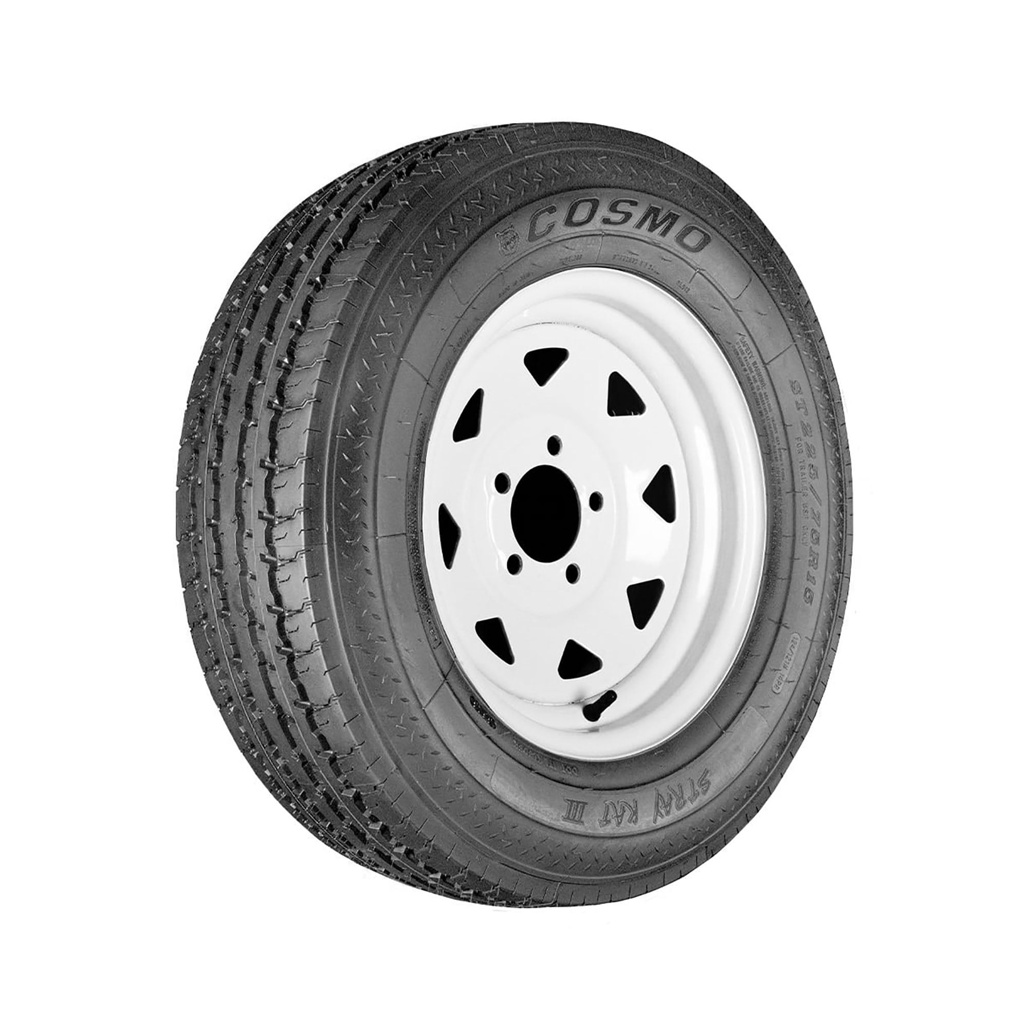 Cosmo Stray Kat III Highway ST225/75R15 124/121M G Trailer Tire