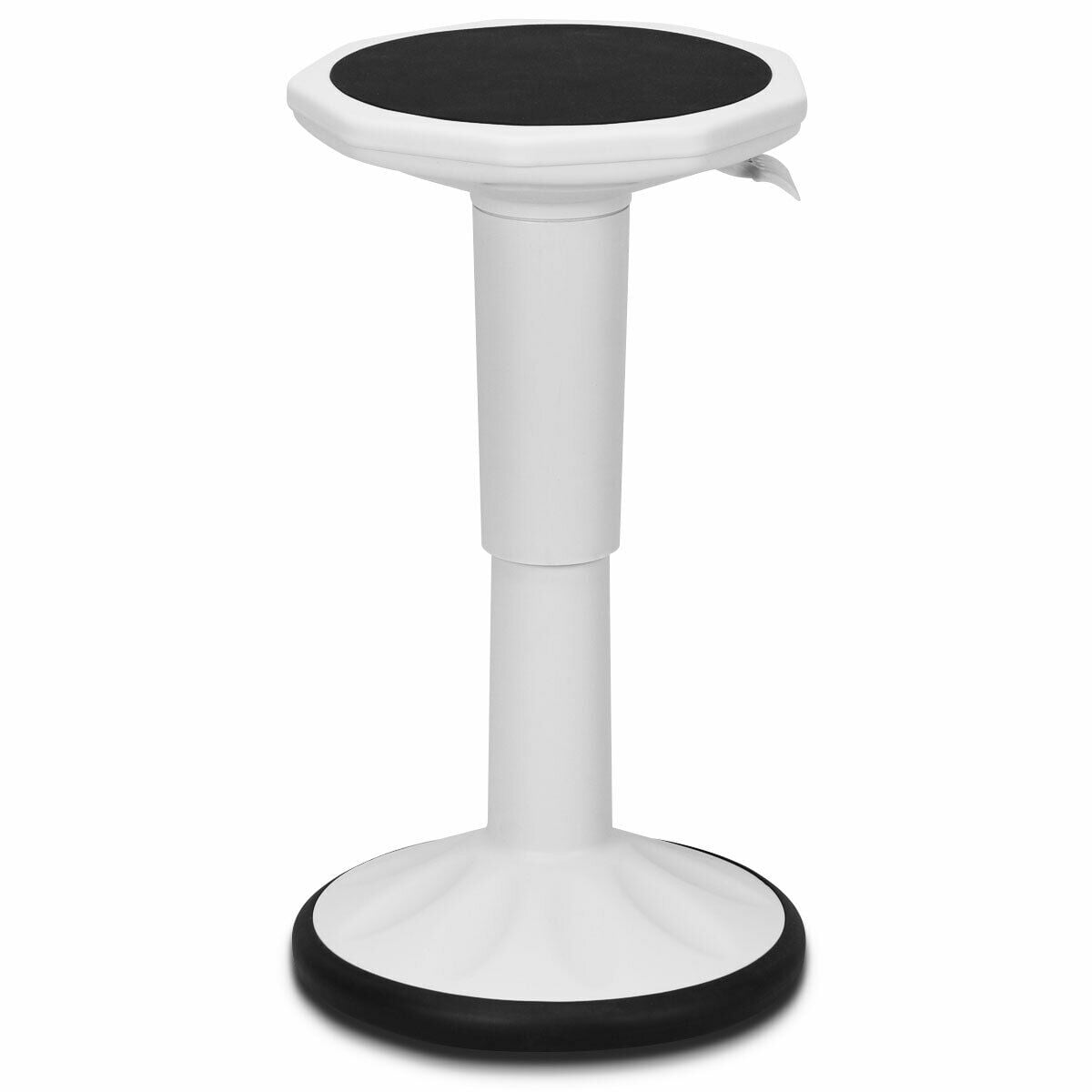 Costway Wobble Chair Height Adjustable Active Learning Stool Sitting Home Office Silicone White