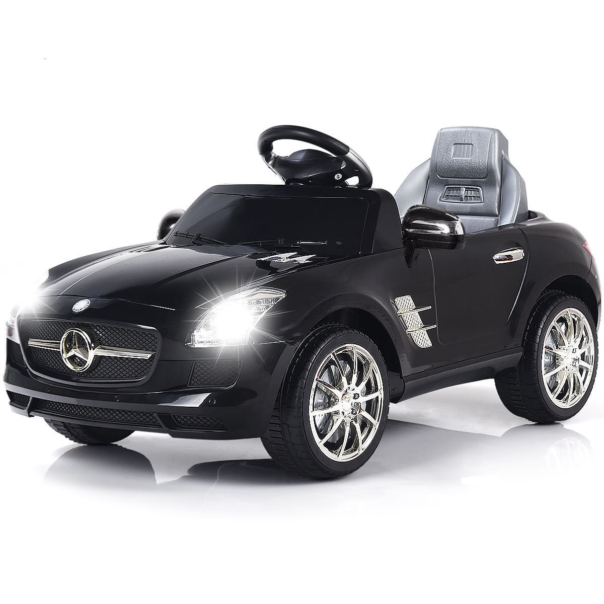 Costway Mercedes Benz SLS R/C MP3 kids Ride On Car Electric Battery Toy Black