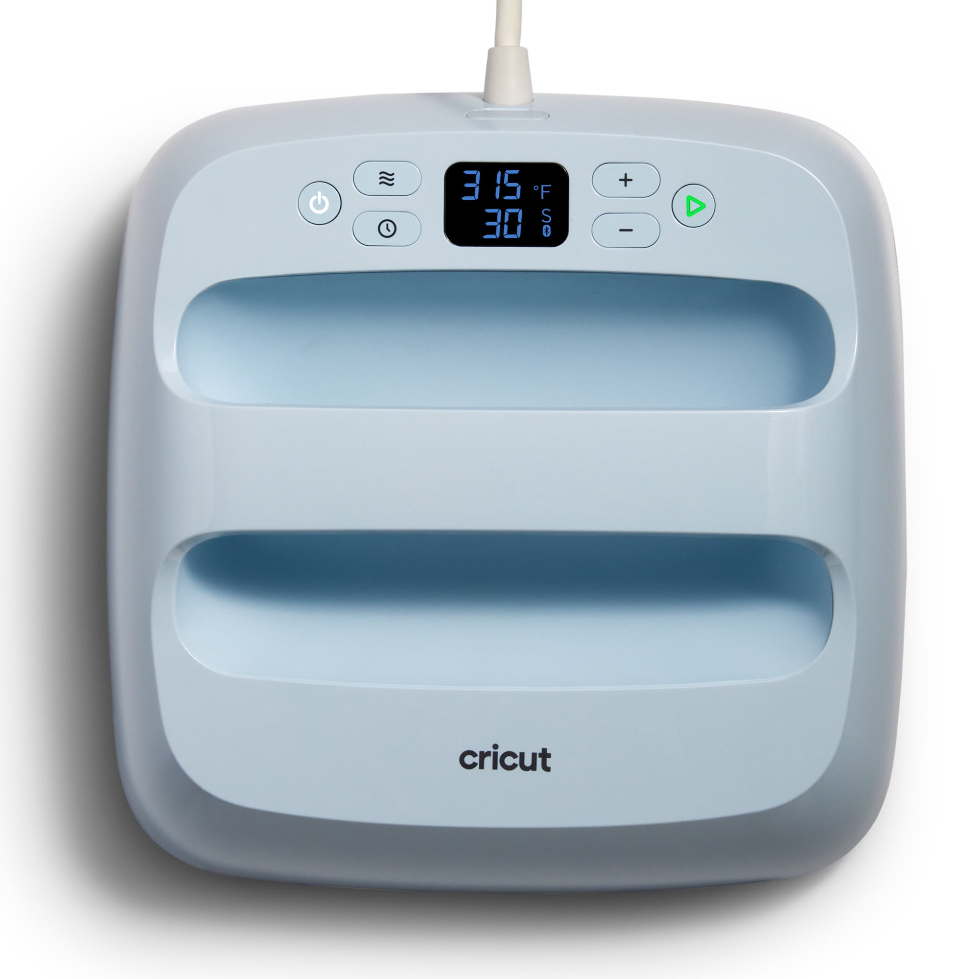 Cricut EasyPress 3 - 9 in x 9 in - Bluetooth-Enabled Handheld Heat Press Machine, Blue