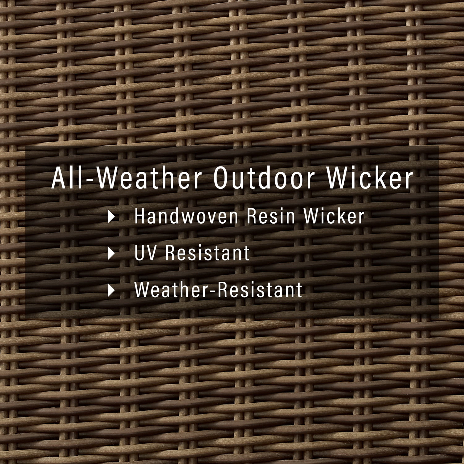 Crosley Furniture Bradenton Wicker / Rattan Patio Deck Box in Weathered Brown
