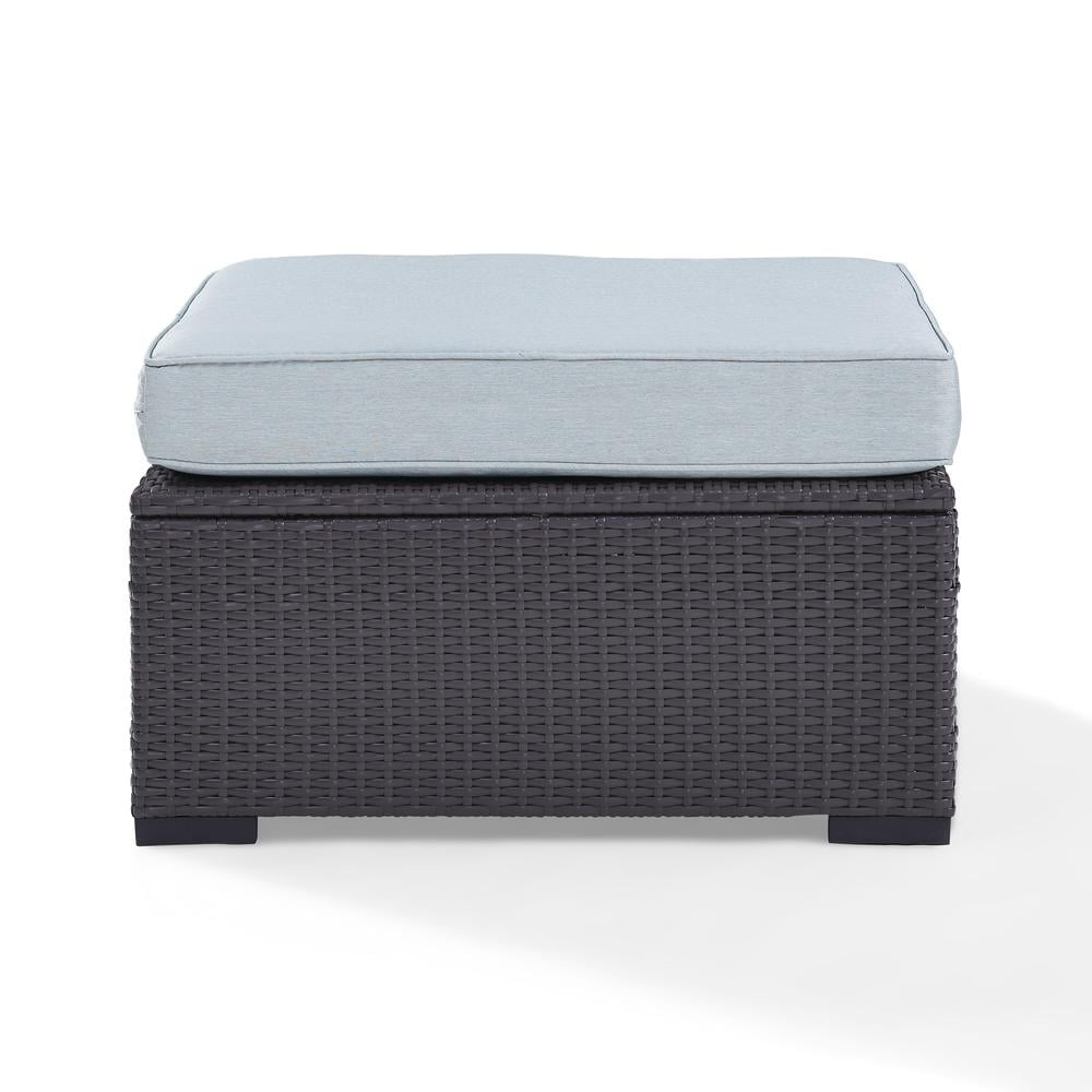 Crosley Furniture Biscayne Ottoman With Mist Cushions