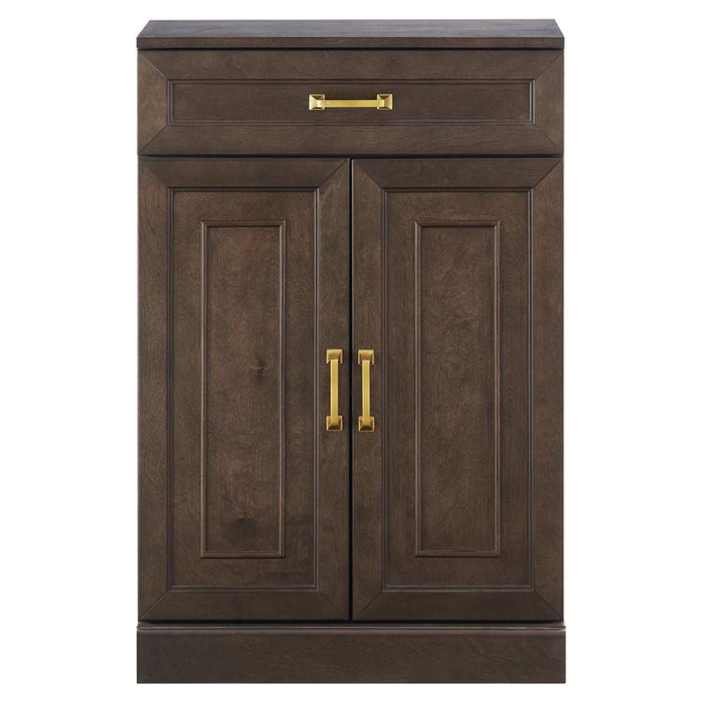 Crosley Furniture Stanton Traditional Wood Kitchen Storage Pantry - Coffee