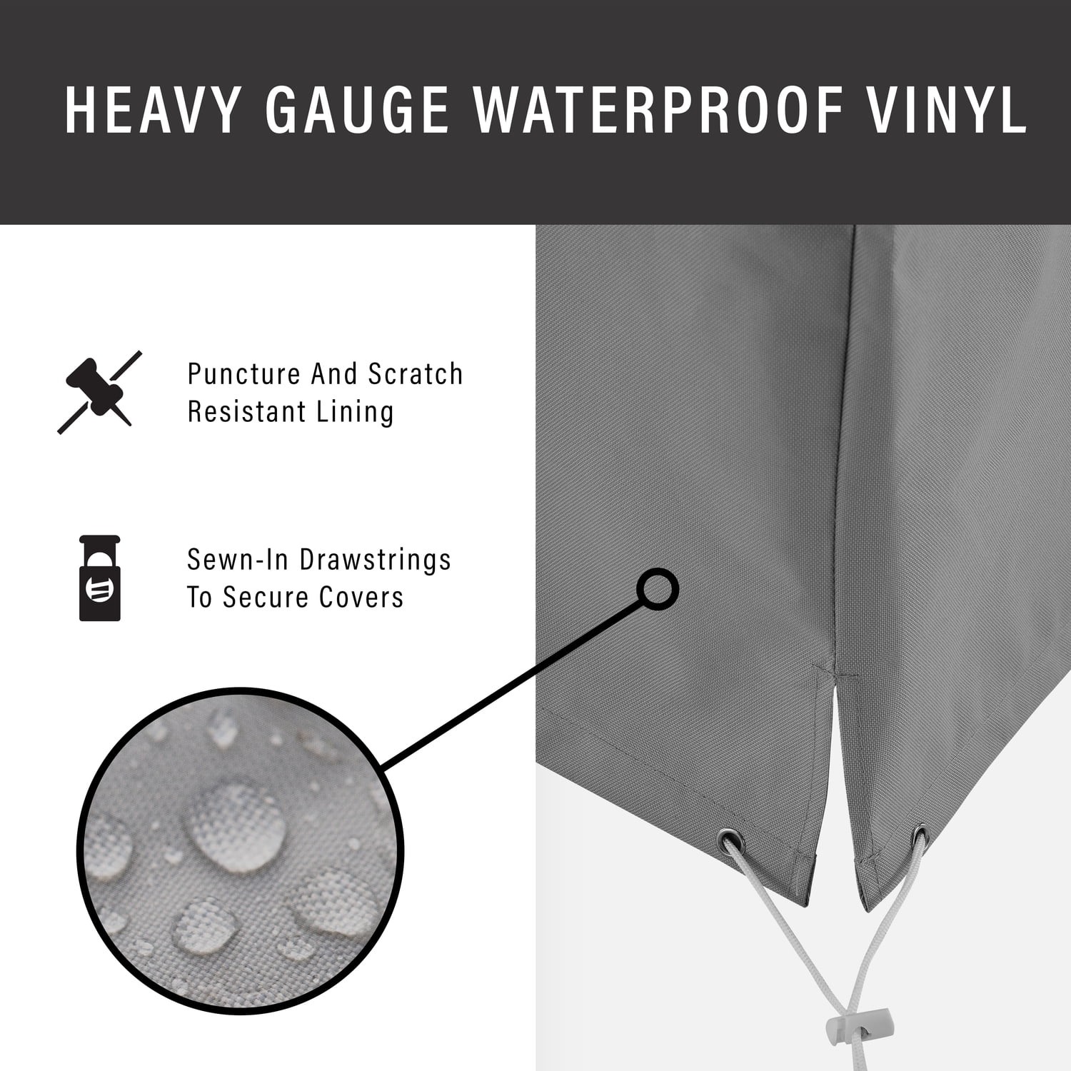 Crosley Cover Set-Color:Gray,Includes:Coffee Table Cover,Type:Furniture