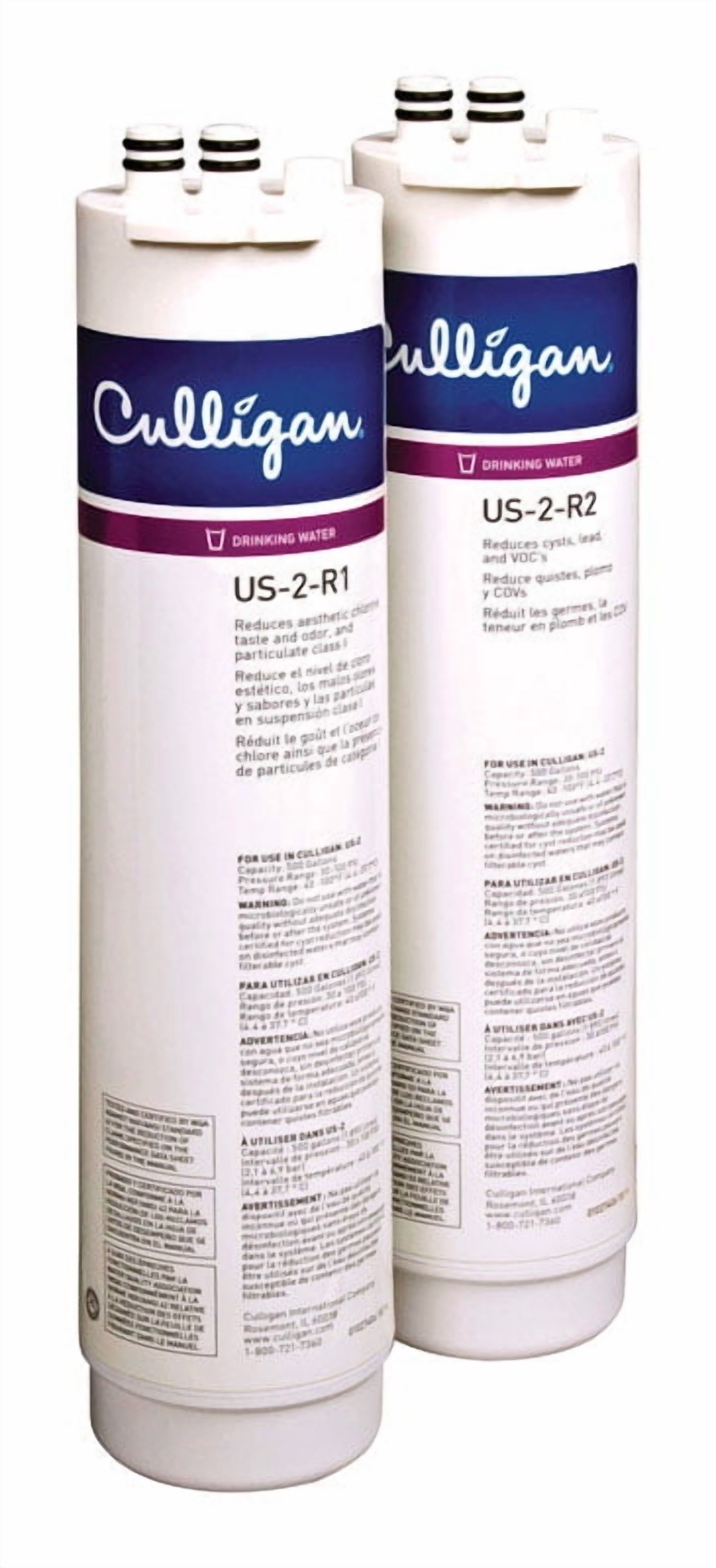 Culligan Water Filter Housing,10-37/64" H US-2R