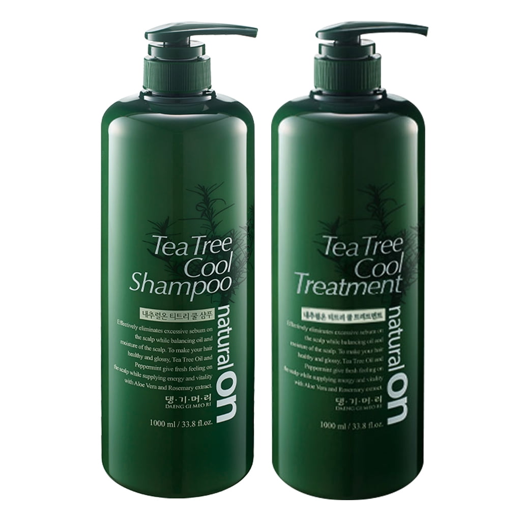 Daeng Gi Meo Ri Natural On Tea Tree Cool Shampoo and Treatment Set (1000 ml., 2 pk)