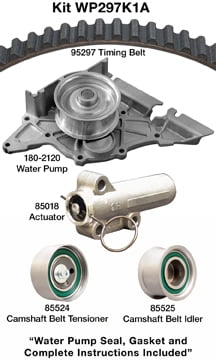 Dayco WP297K1A - Engine Timing Belt Kit with Water Pump Fits select: 1998-2005 VOLKSWAGEN PASSAT, 1998-2001 AUDI A6