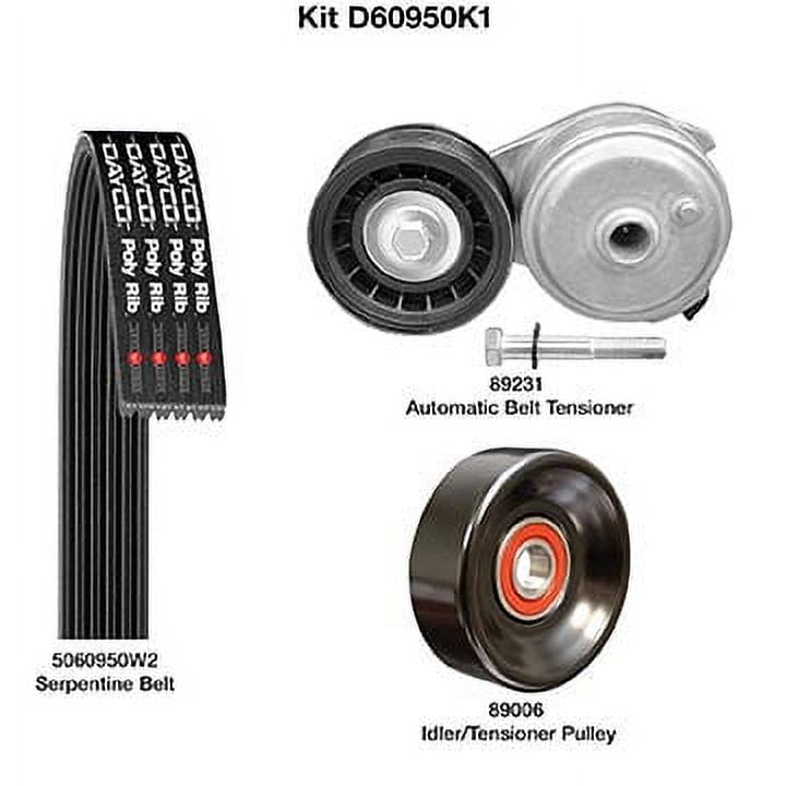 Dayco D60950K1 - Serpentine Belt Drive Component Kit