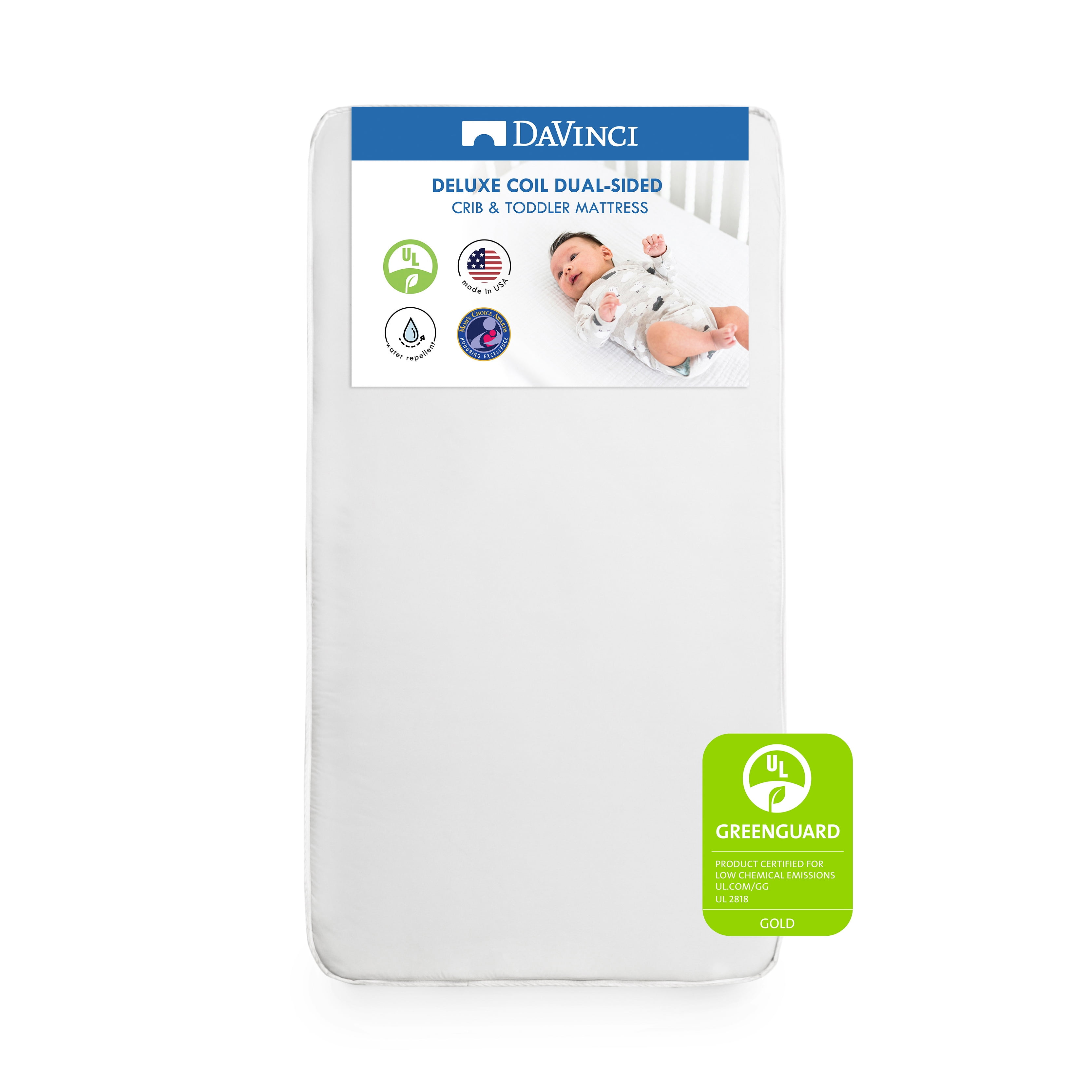 DaVinci Deluxe Coil Dual-Sided Crib & Toddler Mattress